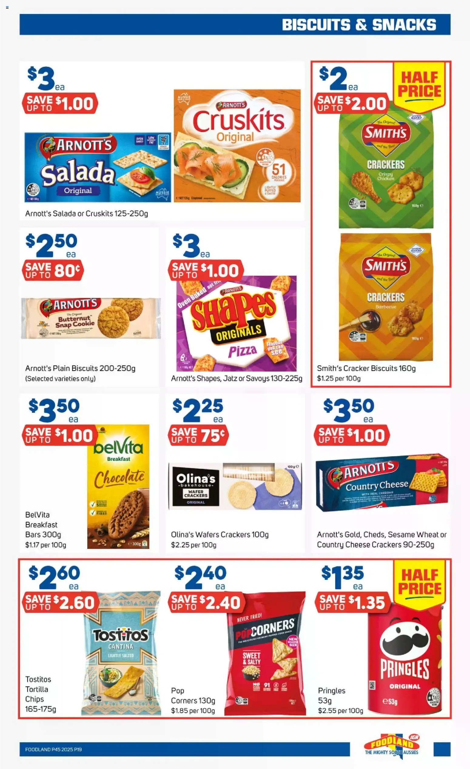 Foodland catalogue - valid from 05.11.2025 | Page: 19 | Products: Cheese, Chocolate, Chips, Biscuits