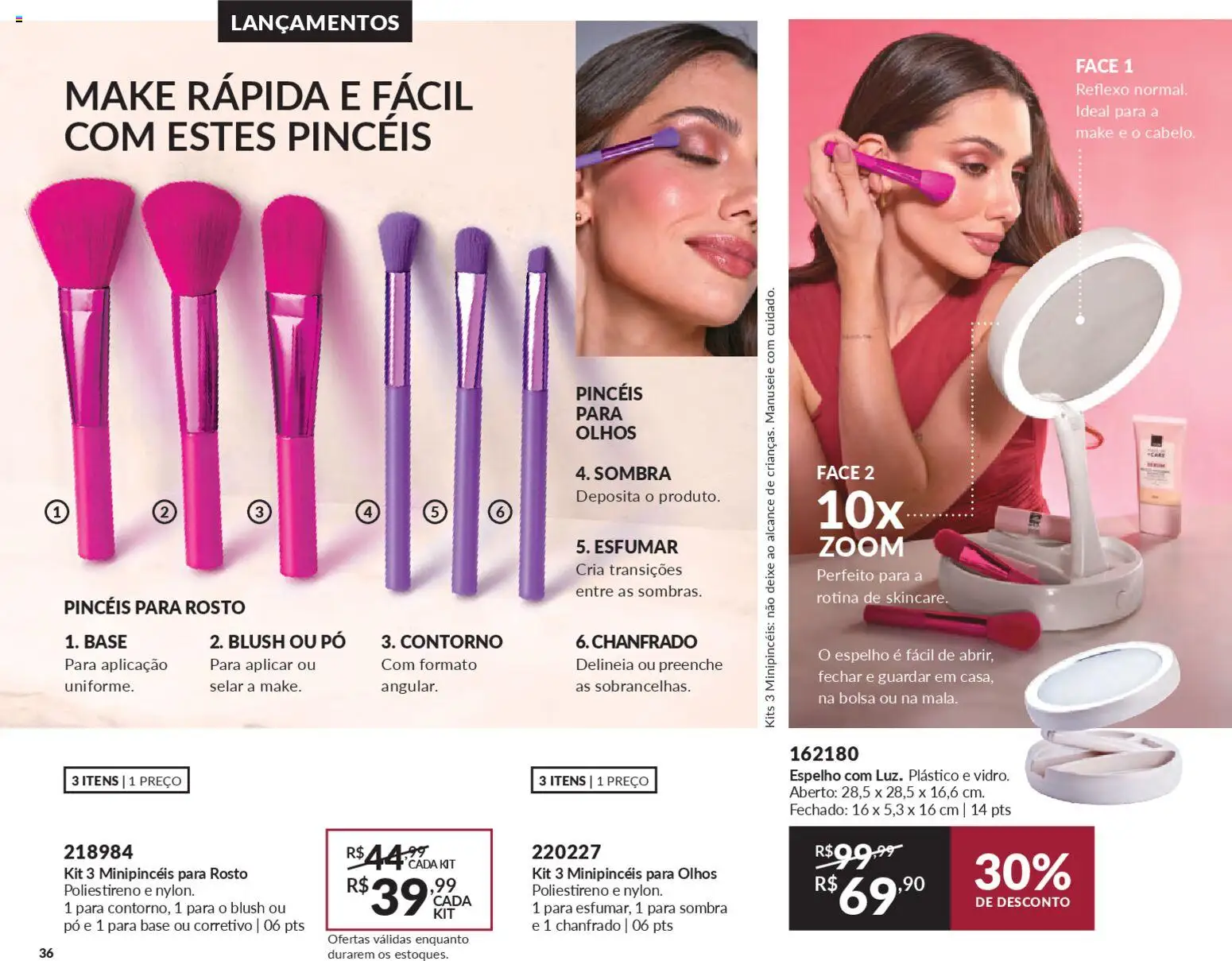 Avon Folheto - válido de 21.11.2025 | Página: 36 | Produtos: Corretivo, Pó, Espelho, Base
