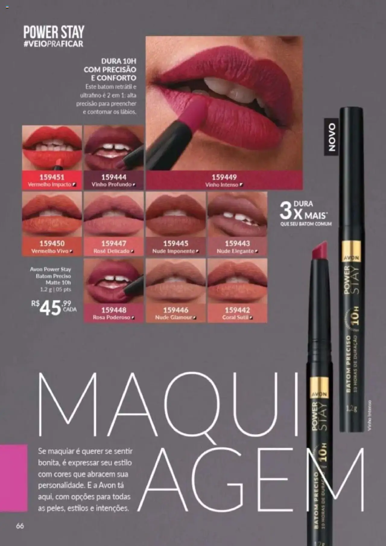 Avon Folheto - válido de 26.09.2025 | Página: 66 | Produtos: Batom, Vinho
