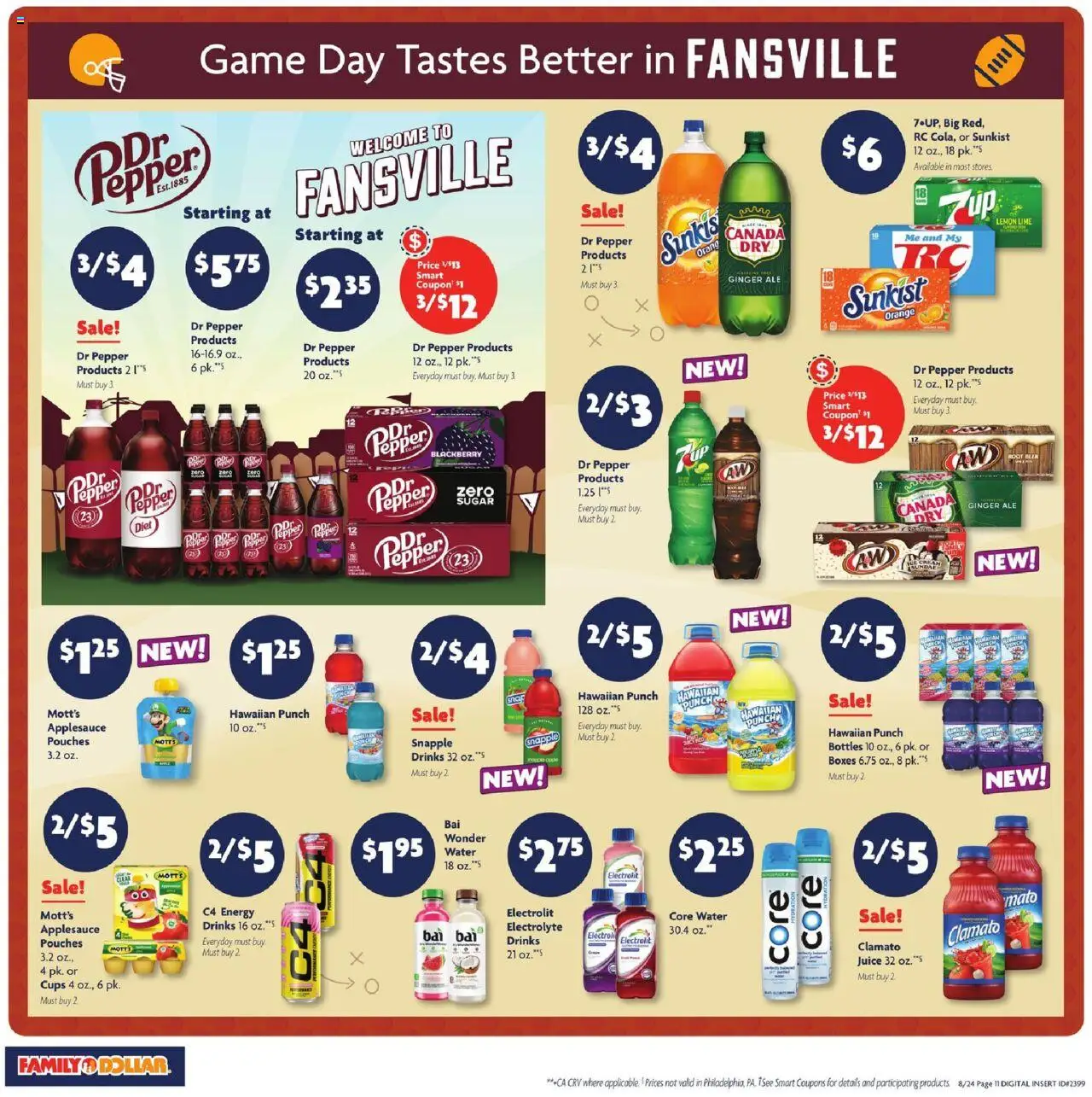 Family Dollar Weekly Ad - valid from 24.08.2025 | Page: 2 | Products: Ginger, Cream, Lime, Game
