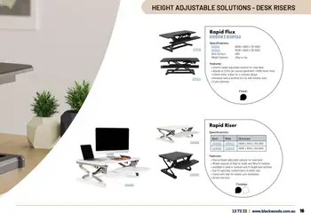Preview of Black Woods Furniture Catalogue - valid from 18.11.2024 | Page: 17 | Products: Desk, Monitor, Weight