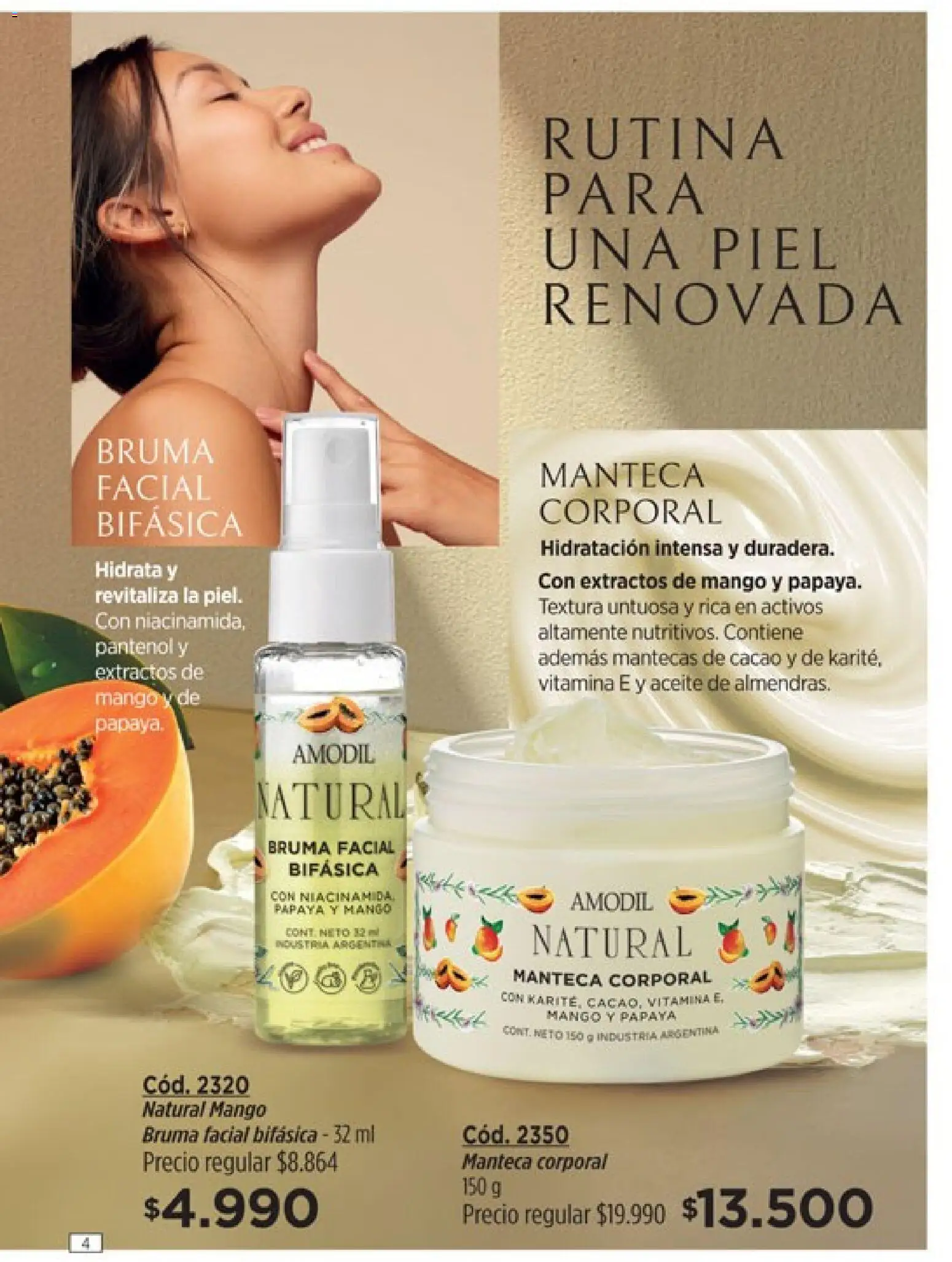 Catálogo Amodil Campaña 5 │ válido desde el 01.03.2026 | Página: 4 | Productos: Aceite, Mango, Manteca, Cacao