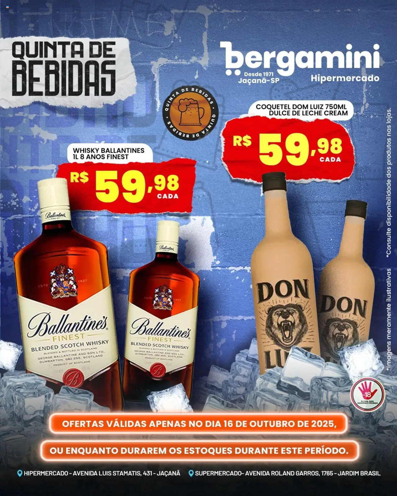 Supermercado Bergamini Folheto - válido de 16.10.2025 | Página: 6 | Produtos: Whisky