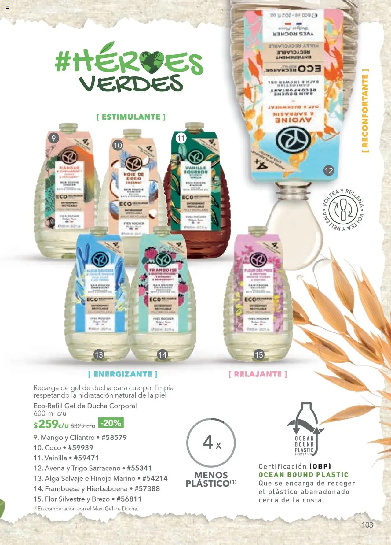 Nuevas ofertas de Yves Rocher válidas en toda la República Mexicana desde el 05.08.2025. ¡Encuentra las mejores ofertas en Yves Rocher - Campaña 11 2025! | Página: 105 | Productos: Avena, Hinojo, Mango, Gel de ducha