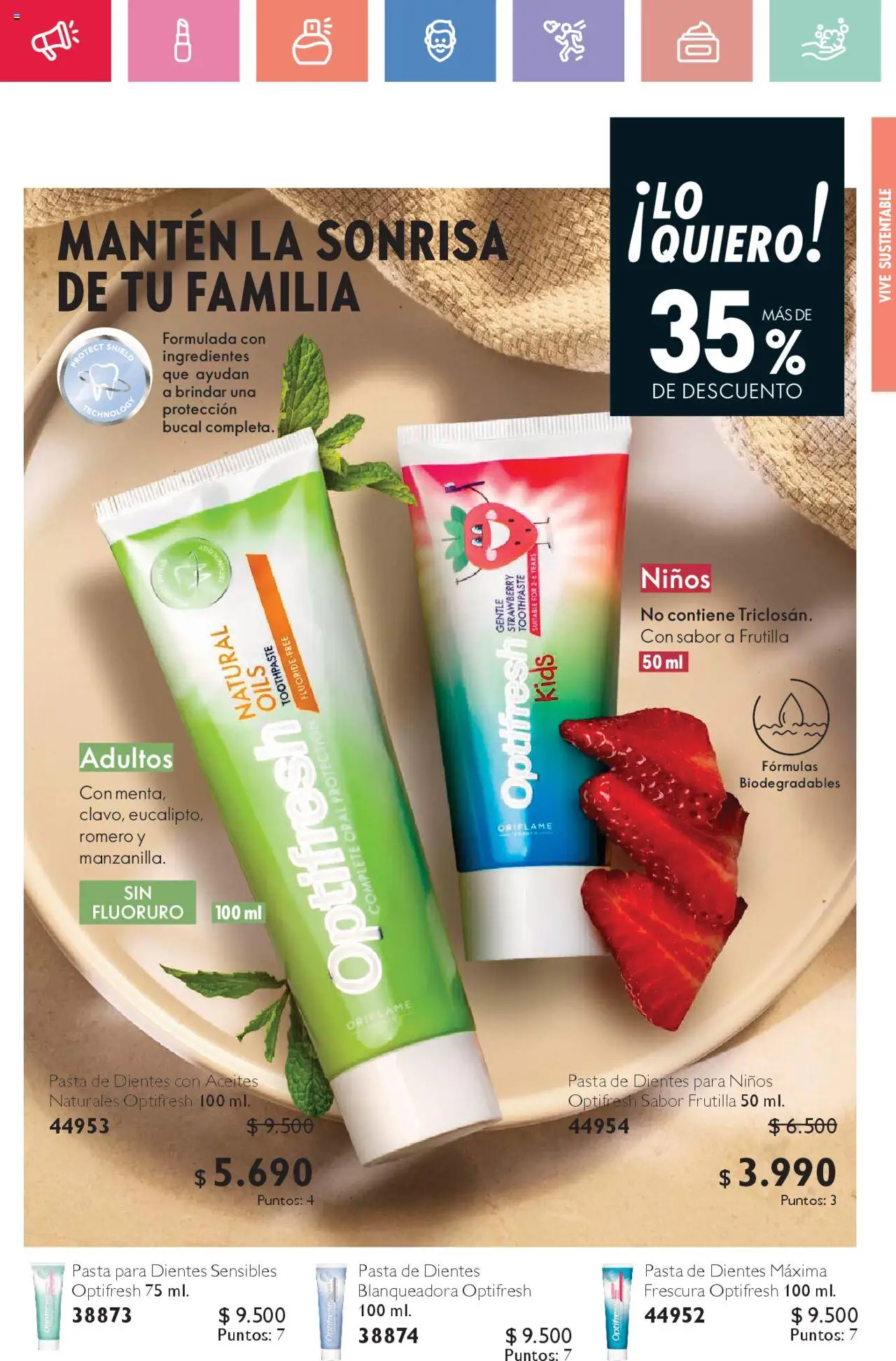 Oriflame catálogo │ válido desde el 02.08.2025 | Página: 73 | Productos: Frutilla, Pasta