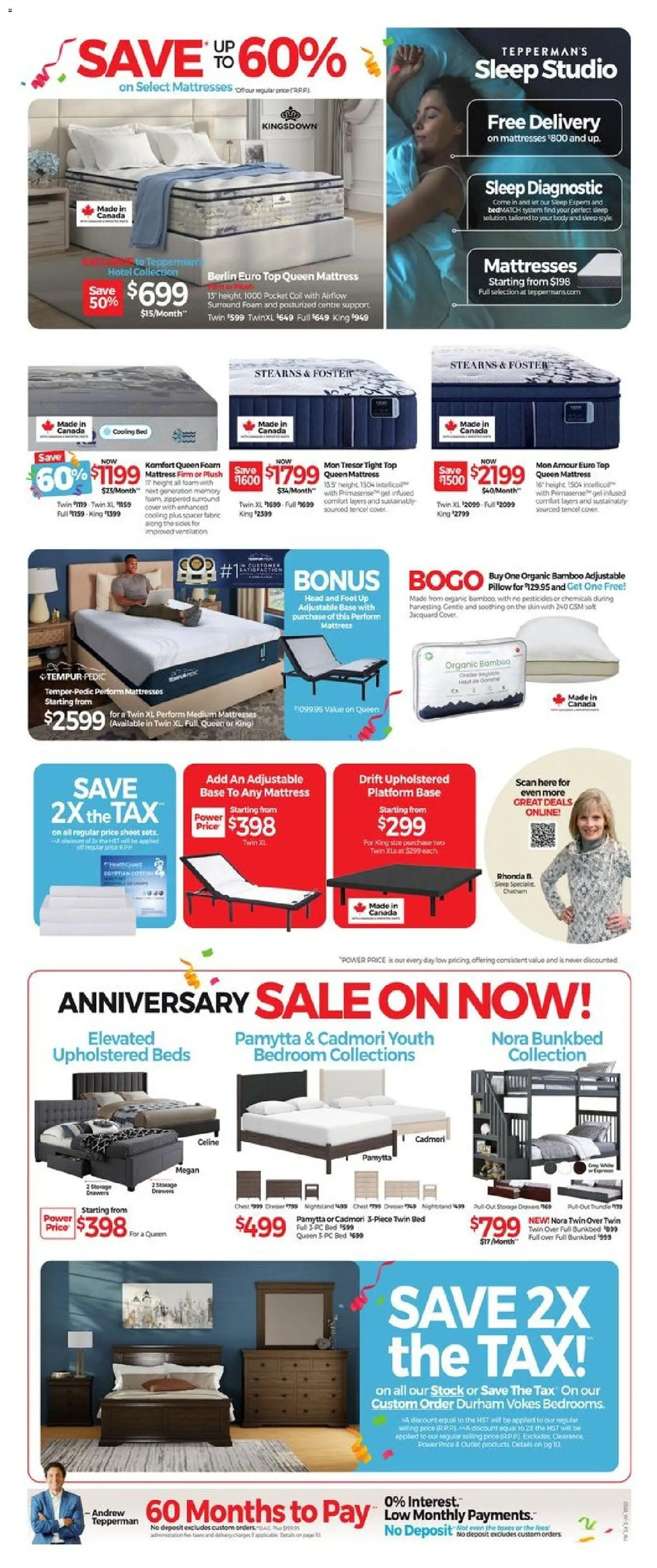 Tepperman's flyer valid from 27.02.2026 | Page: 7 | Products: PC, Bed, Mattress, Pillow