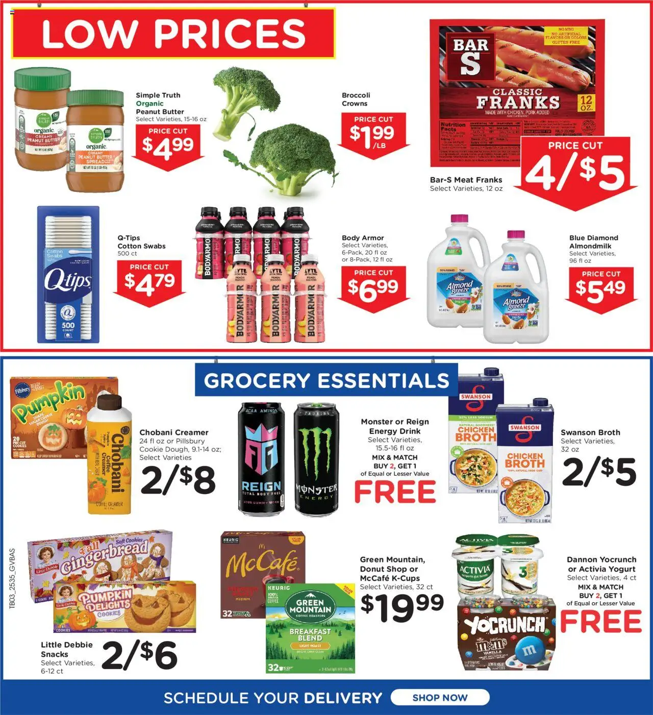 Kroger Ad - valid from 01.10.2025 | Page: 5 | Products: Broccoli, Crowns, Butter, Pork