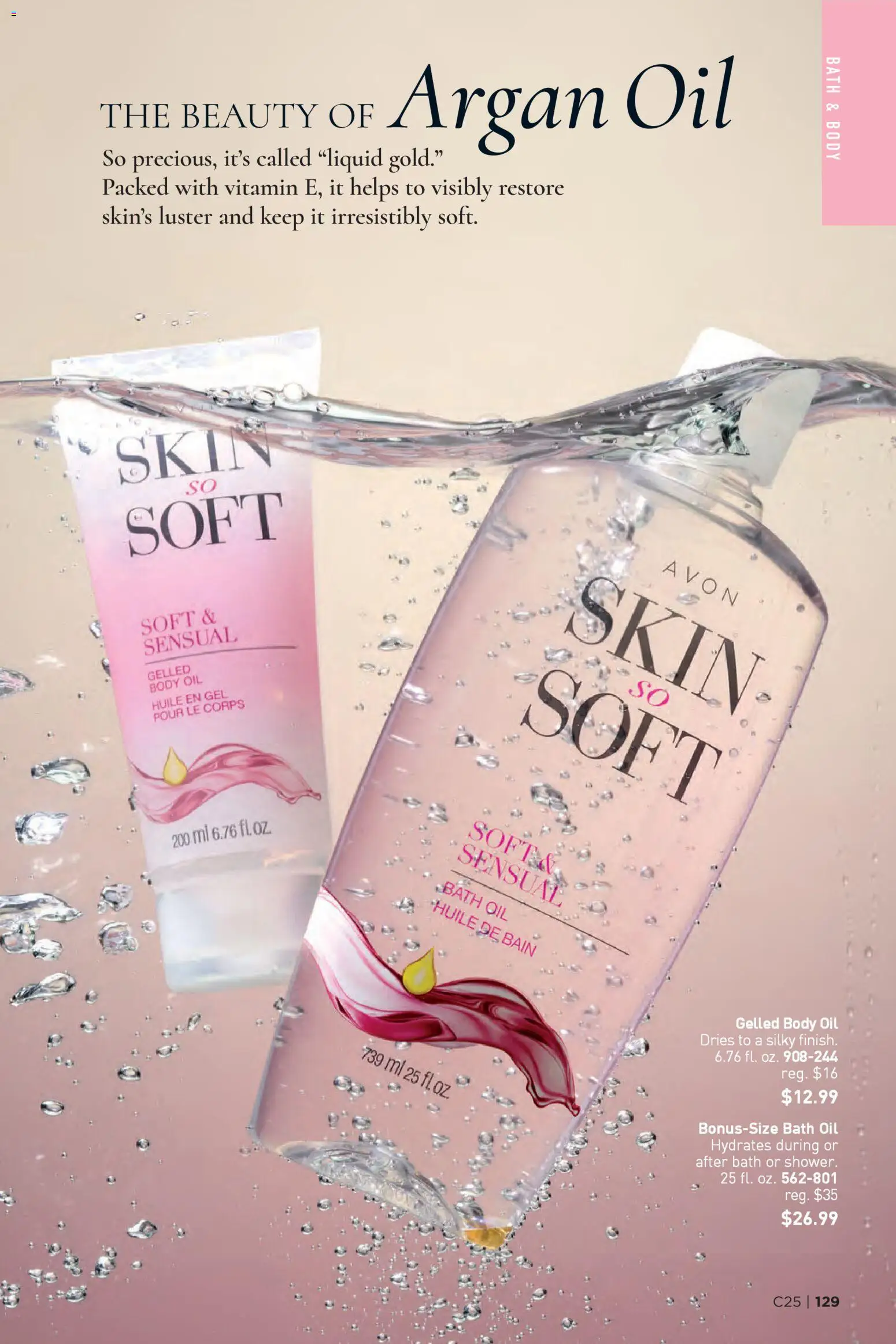 Avon Brochure - valid from 03.12.2025 | Page: 129 | Products: Vitamin, Bath, Oil