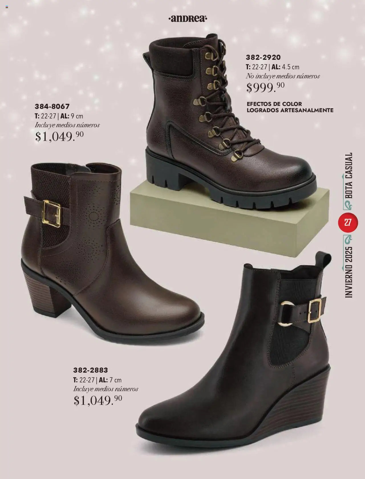 Nuevas ofertas de Andrea válidas en toda la República Mexicana desde el 13.10.2025. ¡Encuentra las mejores ofertas en Andrea - Catálogo Invierno! | Página: 27