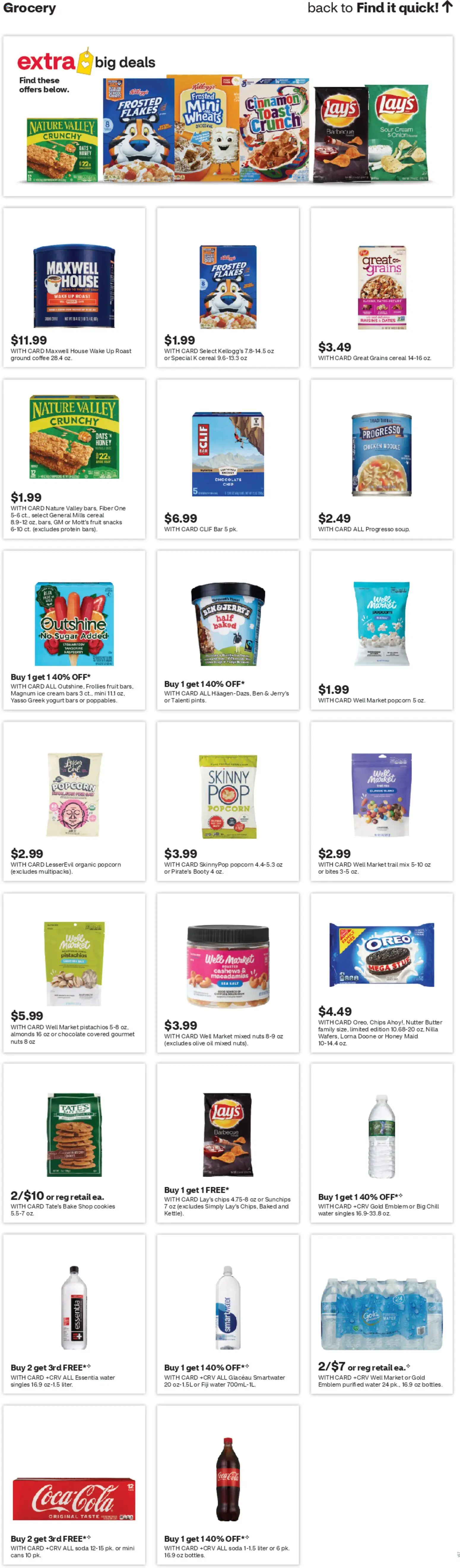 CVS Pharmacy Weekly Ad - WA - valid from 28.12.2025 | Page: 16 | Products: Cream, Cookies, Raisins, Salt