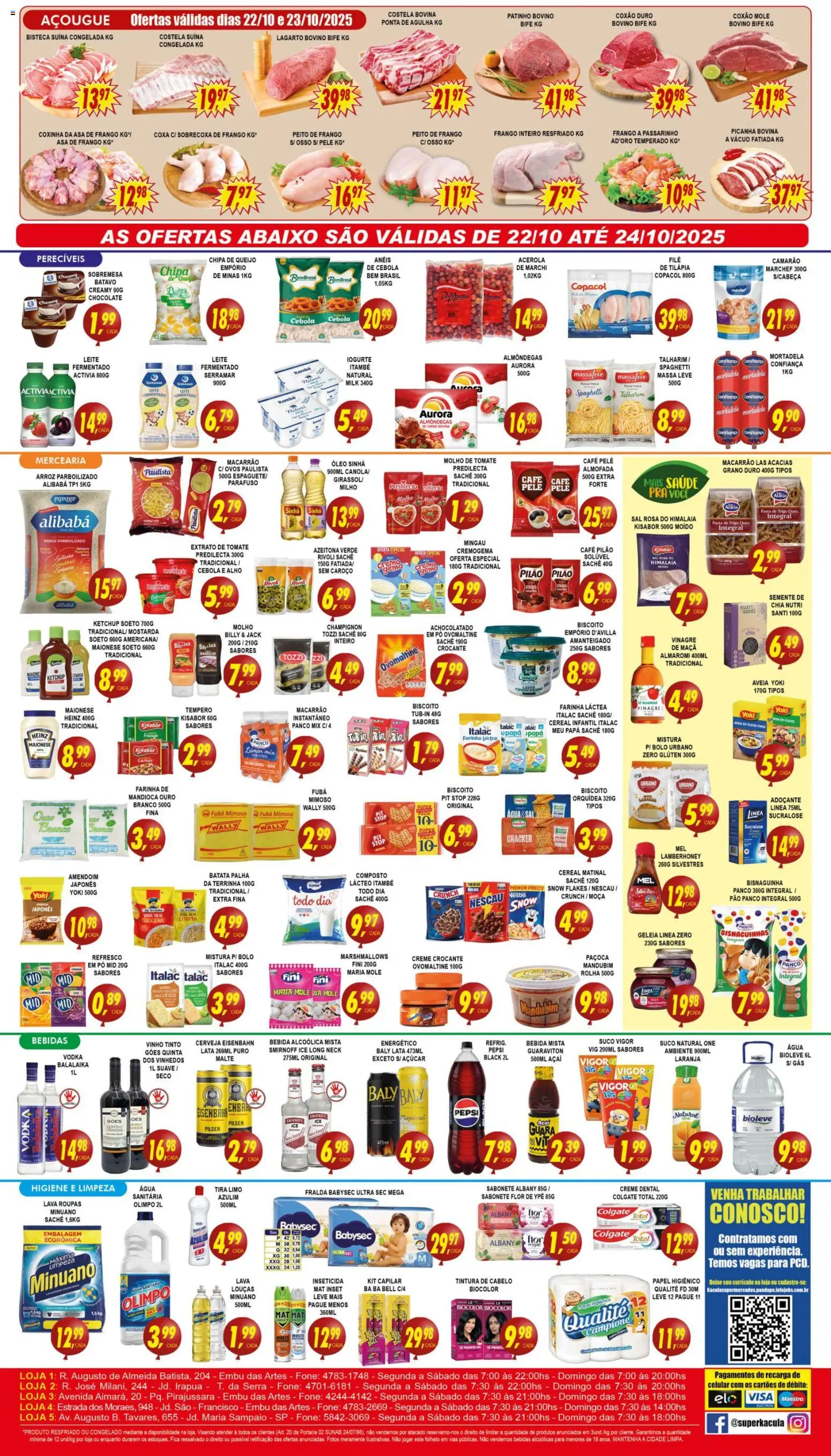 Kaçula Folheto - válido de 22.10.2025 | Página: 2 | Produtos: Almofada, Camarão, Peito de frango, Bolsa