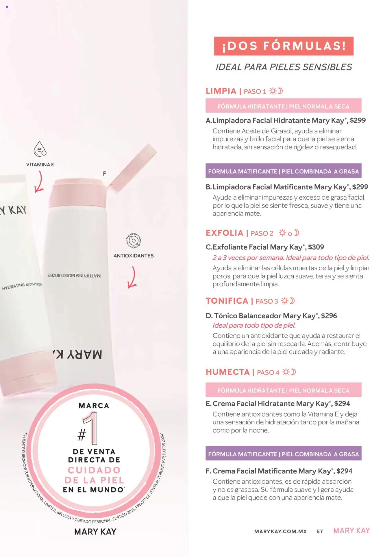 Nuevas ofertas de Mary Kay válidas en toda la República Mexicana desde el 01.09.2025. ¡Encuentra las mejores ofertas en Mary Kay catálogo! | Página: 57 | Productos: Crema, Contorno, Loción