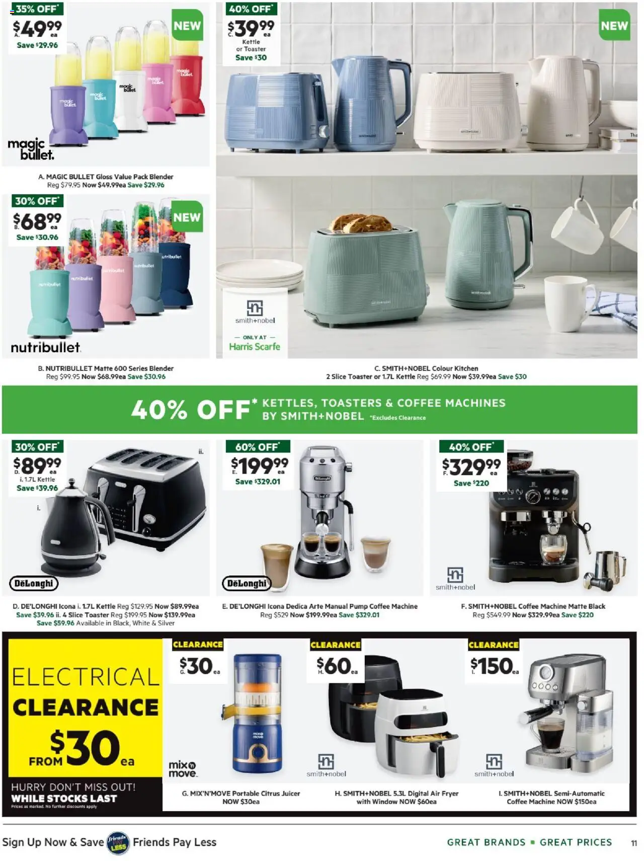 Harris Scarfe catalogue - valid from 28.06.2025 | Page: 11 | Products: Coffee, Window, Portable, Toaster