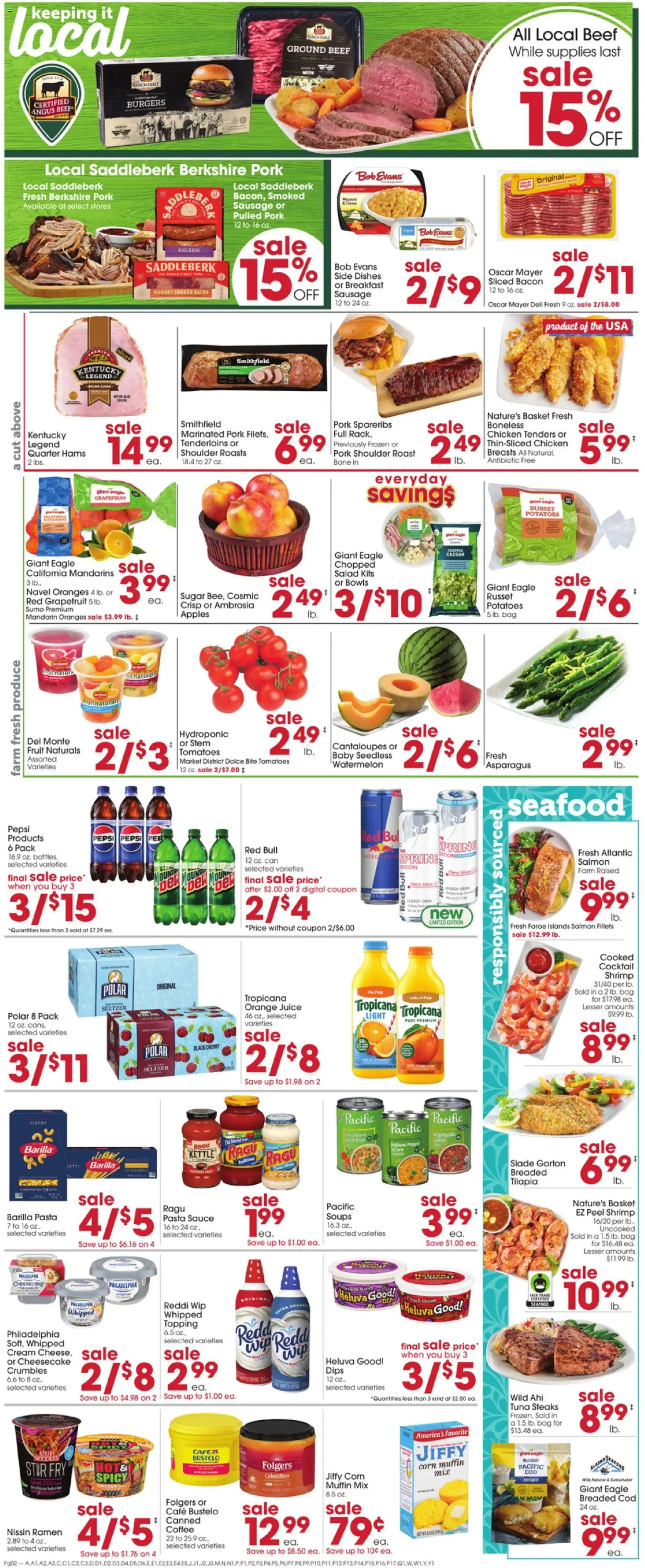 Giant Eagle Weekly Ad - valid from 26.02.2026 | Page: 2 | Products: Pork, Pasta, Sugar, Cheesecake