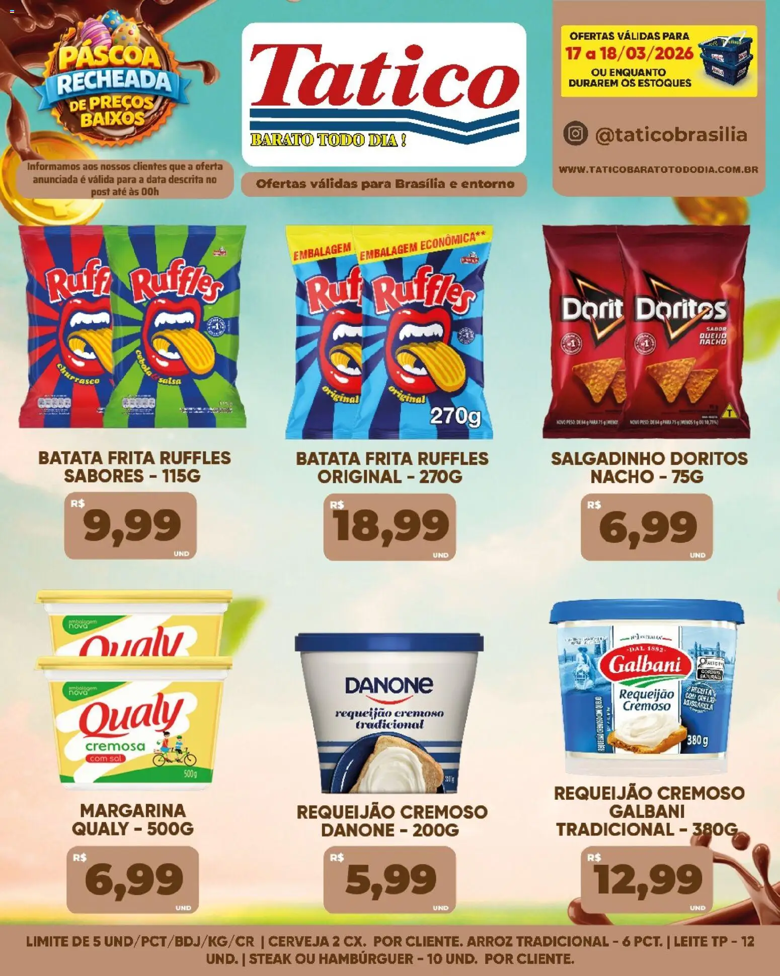 Tatico ofertas do Dia Folheto - válido de 19.03.2026 | Página: 52 | Produtos: Pera, Leite, Arroz, Batata frita