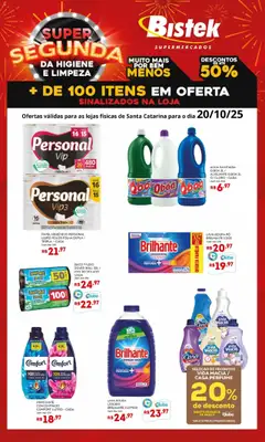 Bistek Supermercados - Ofertas Super Segunda - Pré-Visualização do folheto da loja Bistek Supermercados, válido de 20.10.2025
