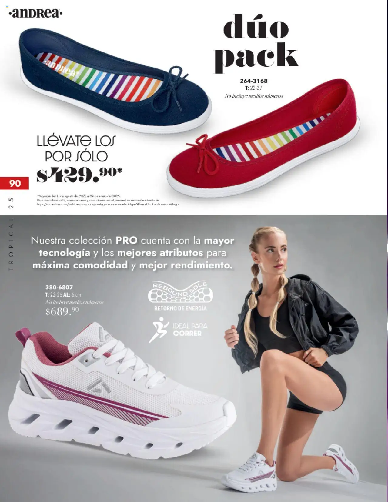 Nuevas ofertas de Andrea válidas en toda la República Mexicana desde el 17.08.2025. ¡Encuentra las mejores ofertas en Andrea - Catálogo Tropical Otoño / Invierno! | Página: 90