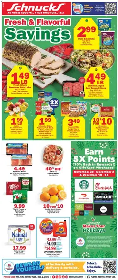 Preview of Schnucks weekly ads valid from 28.11.2025