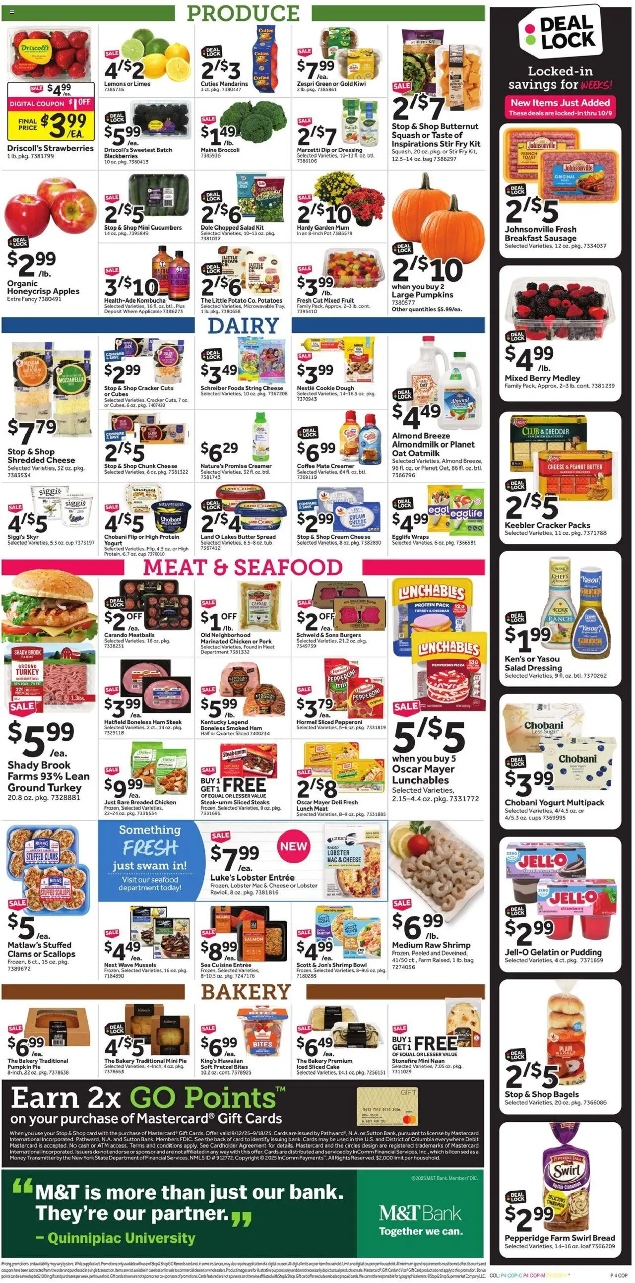 Stop & Shop Weekly Circular - CT - valid from 12.09.2025 | Page: 9 | Products: Ham, Apples, Potatoes, Cutter