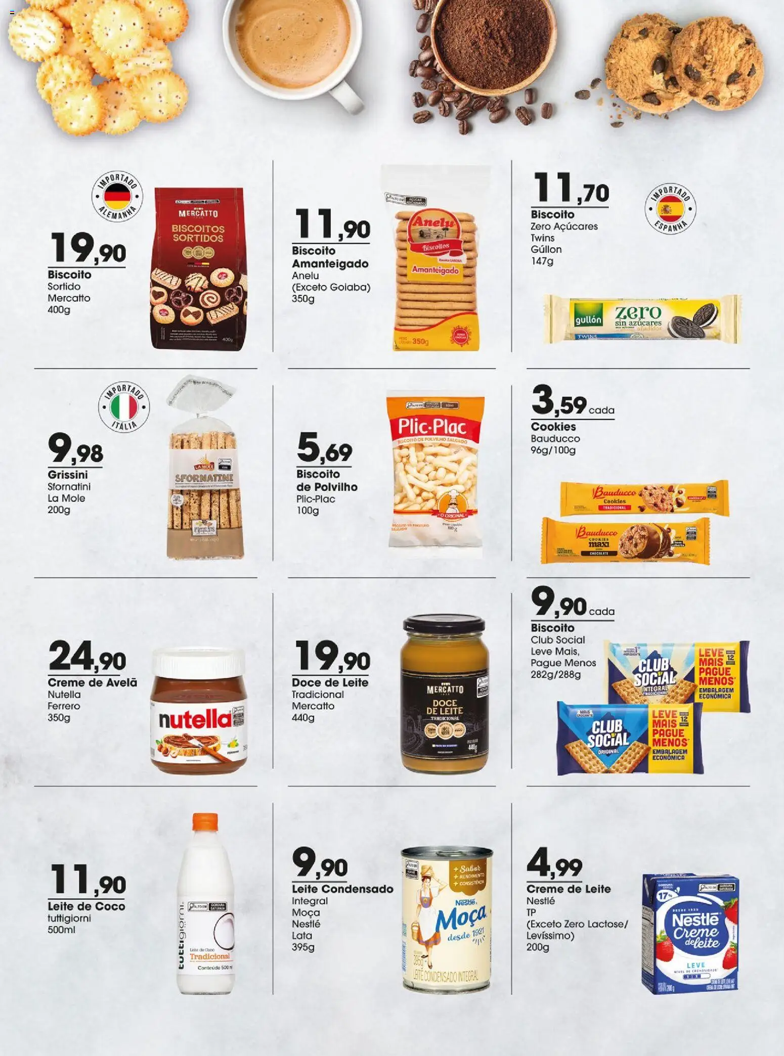 Zaffari Folheto - válido de 03.03.2026 | Página: 6 | Produtos: Coco, Leite, Cookies, Avelã
