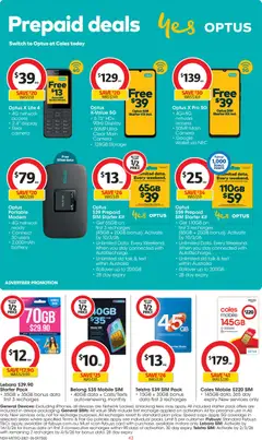 Preview of Coles  Catalogue  - valid from 28.01.2026 | Page: 43 | Products: Battery, Wallet, Camera, Mobile