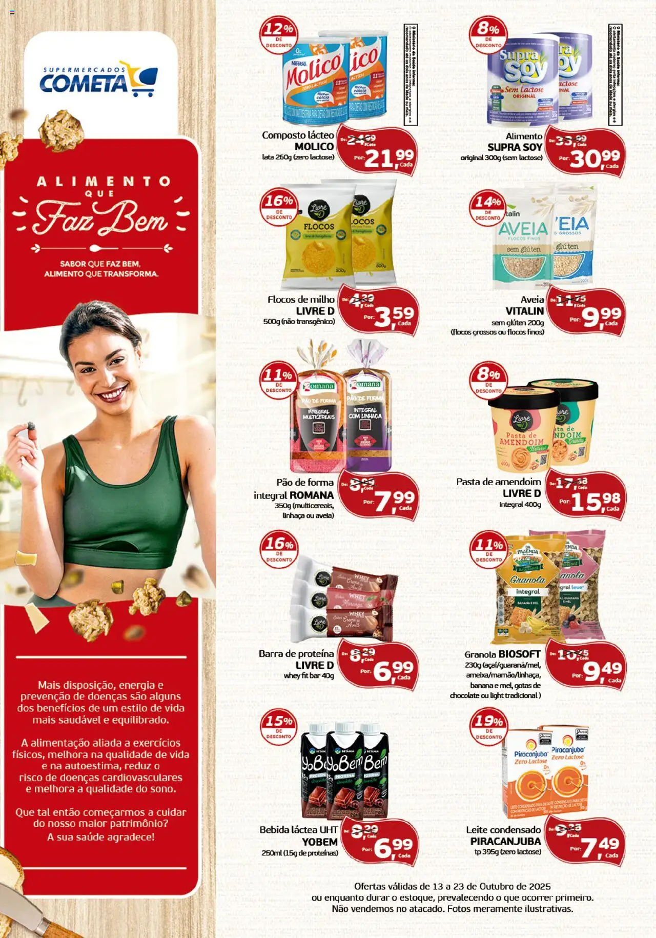 Cometa Supermercados Folheto - válido de 13.10.2025 | Página: 1 | Produtos: Leite, Flocos, Leite condensado, Avelã