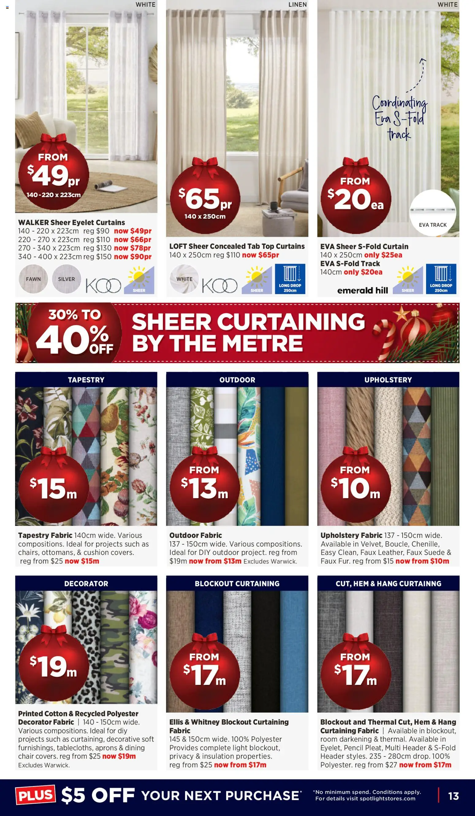 Spotlight catalogue - valid from 03.12.2025 | Page: 13 | Products: Cushion, Emerald, Linen, Light