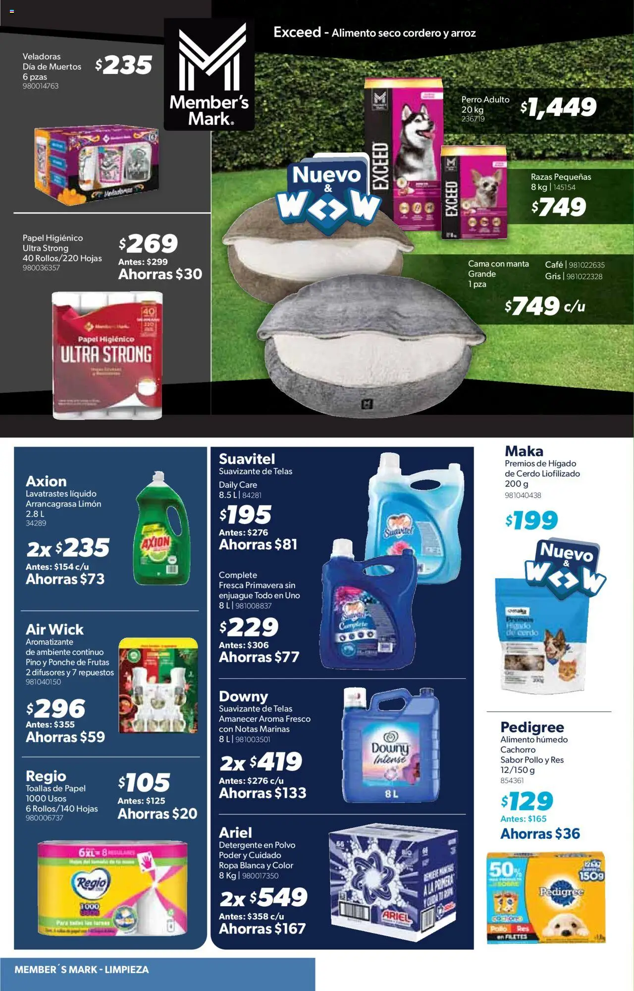 Nuevas ofertas de Sam's Club válidas en toda la República Mexicana desde el 09.10.2025. ¡Encuentra las mejores ofertas en Sam's Club - Catálogo! | Página: 10 | Productos: Pollo, Limón, Arroz, Toallas