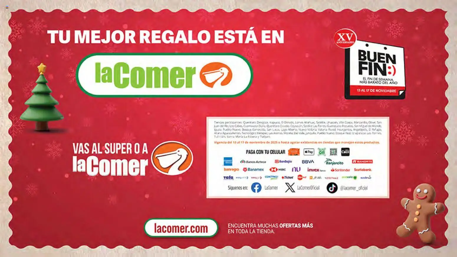 Nuevas ofertas de La Comer válidas en toda la República Mexicana desde el 13.11.2025. ¡Encuentra las mejores ofertas en La Comer Buen Fin ! | Página: 55 | Productos: Banco