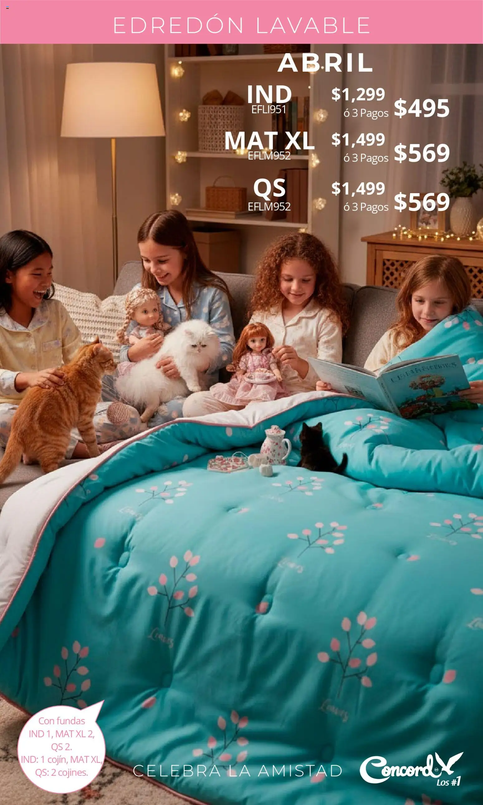 Nuevas ofertas de Colchas Concord válidas en toda la República Mexicana desde el 01.02.2026. ¡Encuentra las mejores ofertas en Colchas Concord catálogo San Valentín! | Página: 11