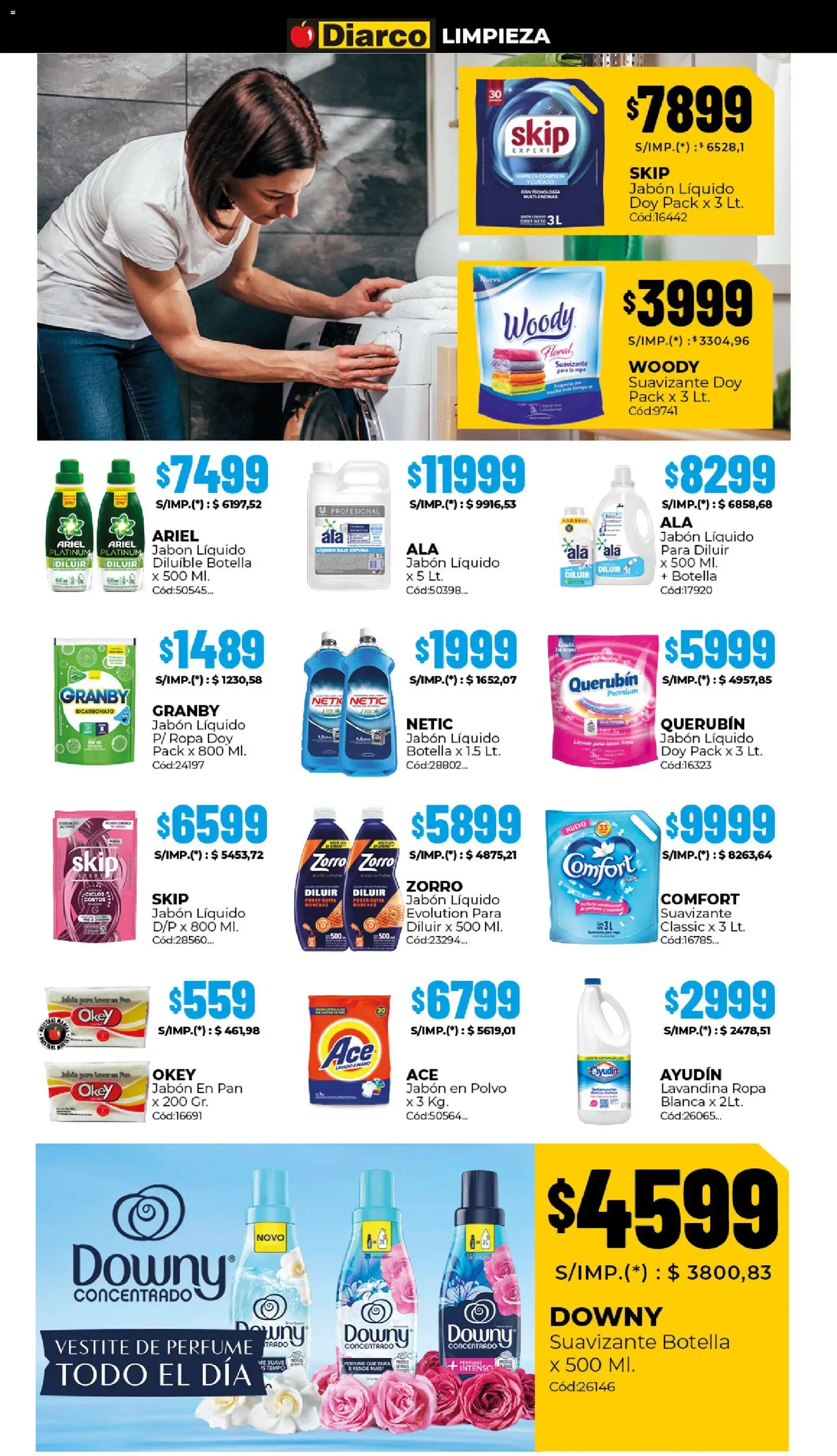 Diarco - Ofertas Interior │ válido desde el 15.12.2025 | Página: 19 | Productos: Jabón, Jabón en polvo, Espuma, Suavizante