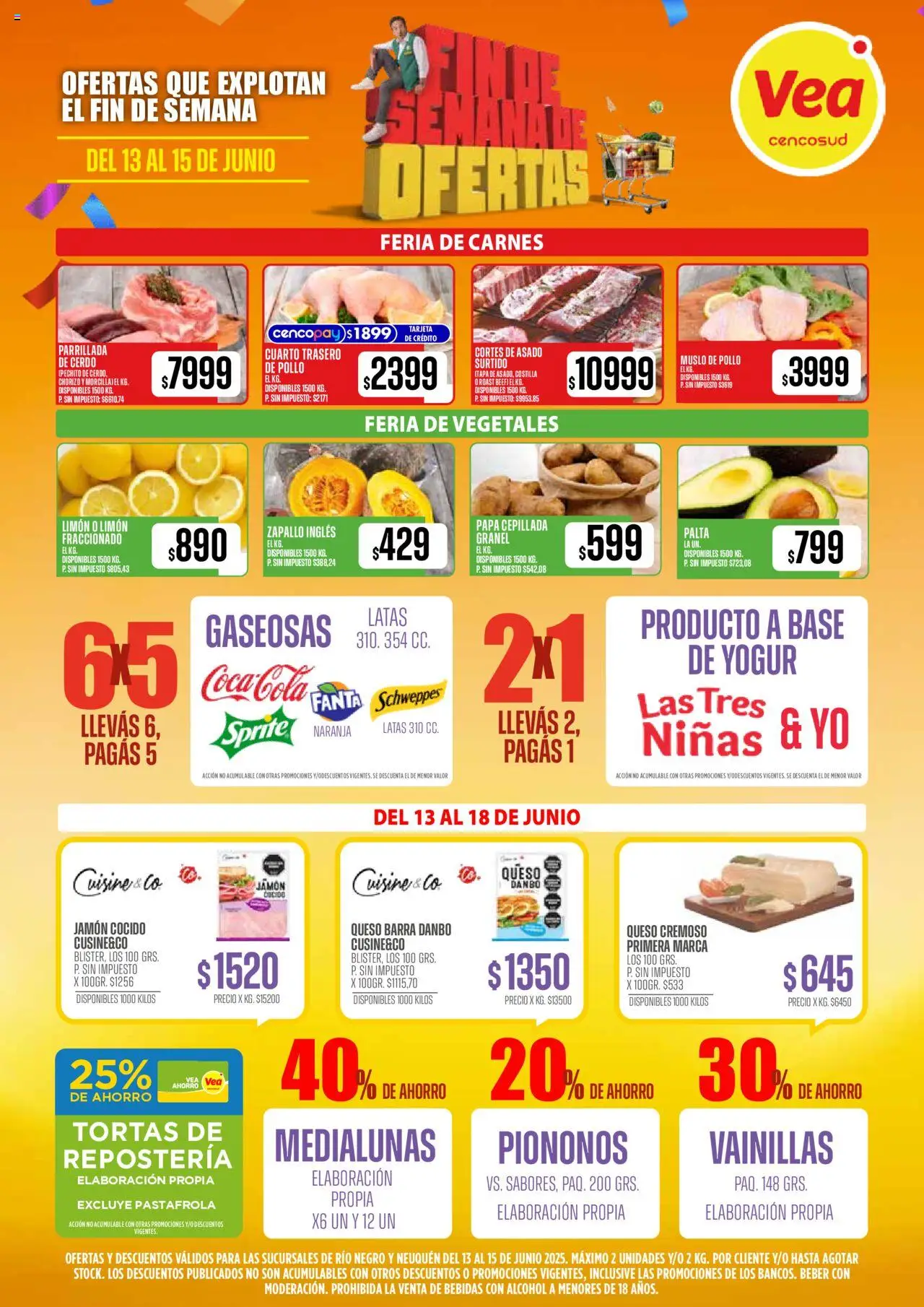Vea - Ofertas fin de semana Rio Negro y Neuquén │ válido desde el 13.06.2025 | Página: 2