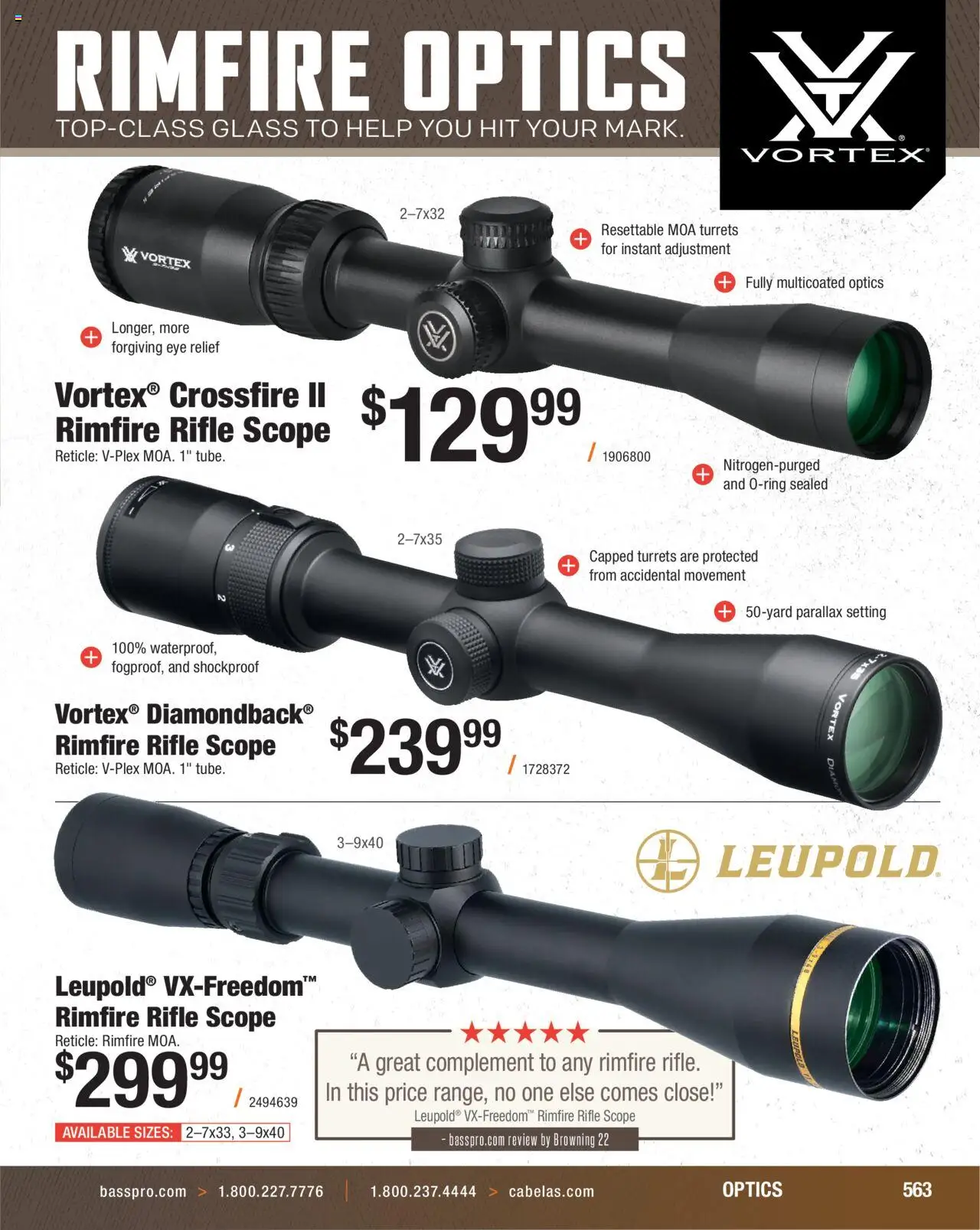 Cabela's Hunting Master 25 - valid from 11.08.2025 | Page: 563 | Products: Rimfire Rifle, Rifle, Rimfire