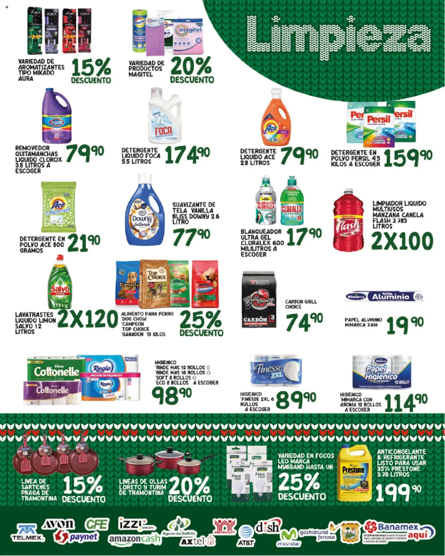 Nuevas ofertas de Alsuper válidas en toda la República Mexicana desde el 21.11.2025. ¡Encuentra las mejores ofertas en Alsuper folleto Saltillo! | Página: 5 | Productos: Manzana, Pan, Limpiador, Foco