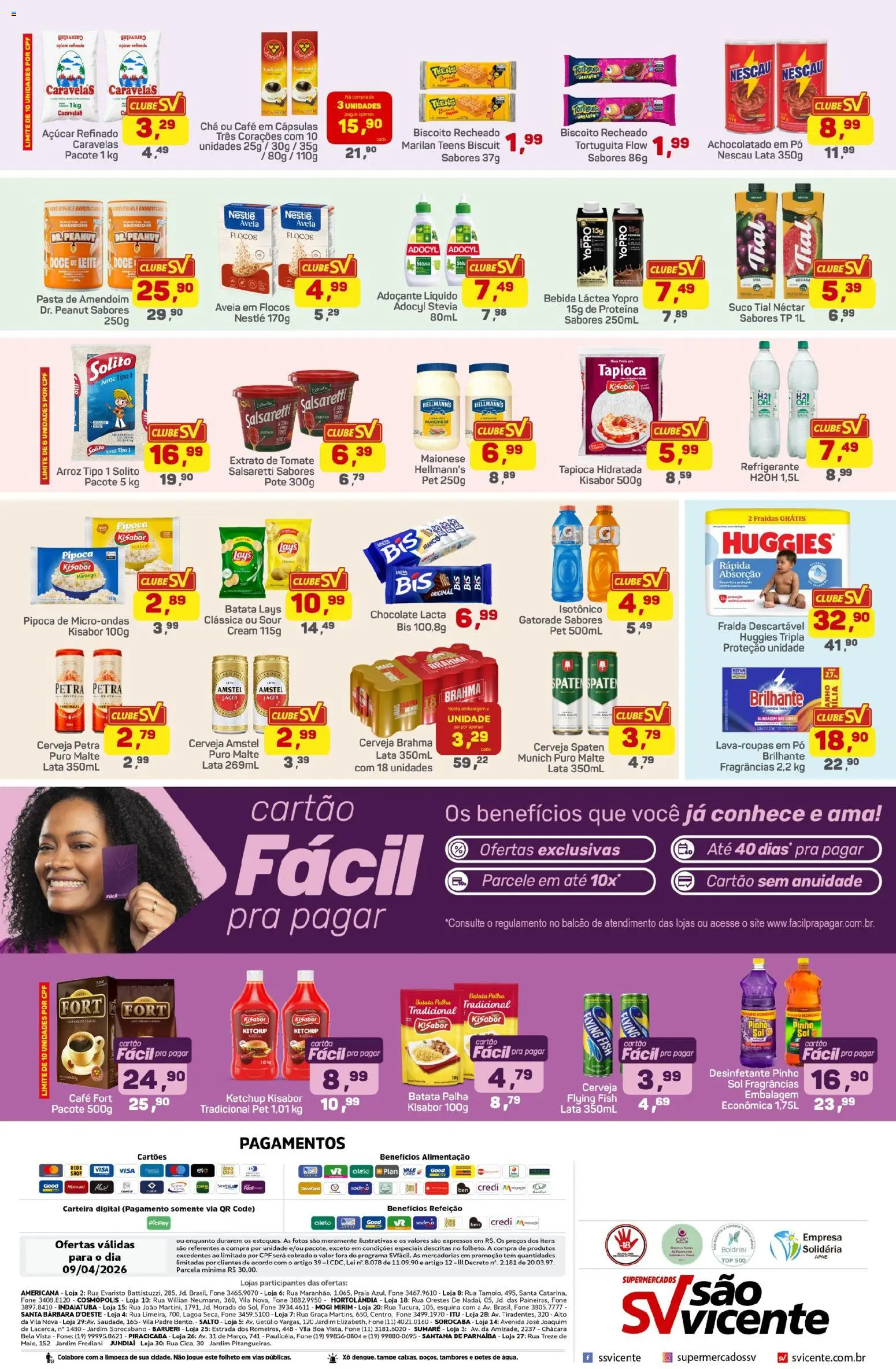 Supermercados São Vicente Folheto - válido de 09.04.2026 | Página: 2 | Produtos: Pó, Stevia, Microondas, Bebida