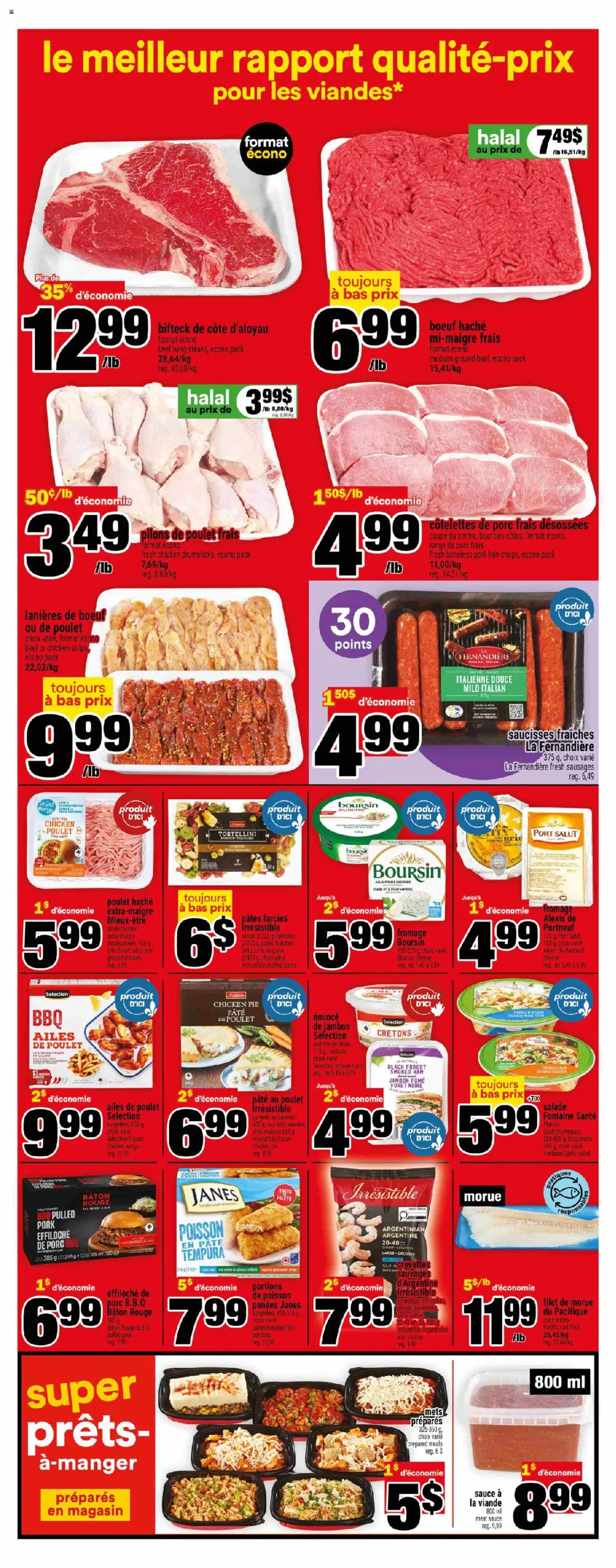 Super C flyer valid from 25.09.2025 | Page: 5 | Products: Beef, Cheese, Ham, Chicken