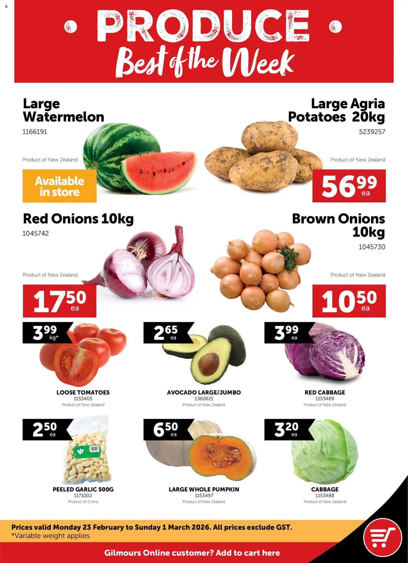 Gilmours catalogue from 23.02.2026 | Page: 1