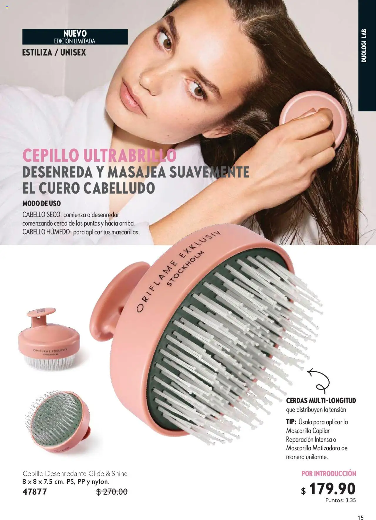 Nuevas ofertas de Oriflame válidas en toda la República Mexicana desde el 04.10.2025. ¡Encuentra las mejores ofertas en Oriflame - Campaña 14 2025! | Página: 15 | Productos: Cepillo, Mascarilla