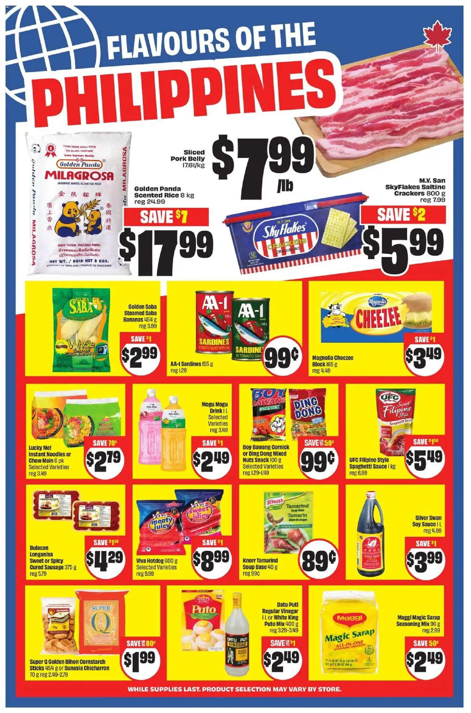 FreshCo flyer valid from 20.11.2025 | Page: 10 | Products: Rice, Noodles, Nuts, Bananas