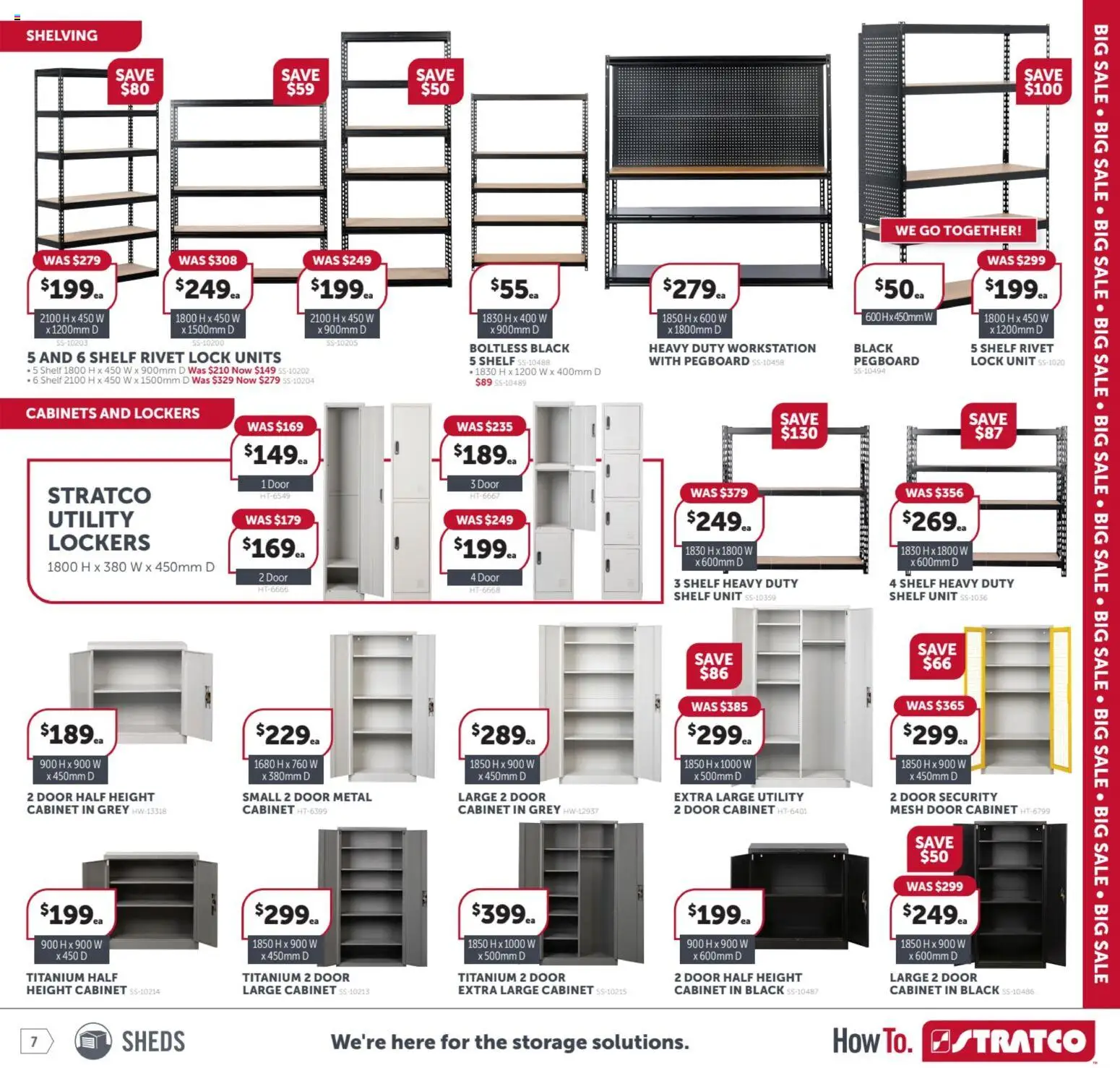 Stratco catalogue - valid from 06.03.2026 | Page: 7 | Products: Cabinet, Shelf, Door