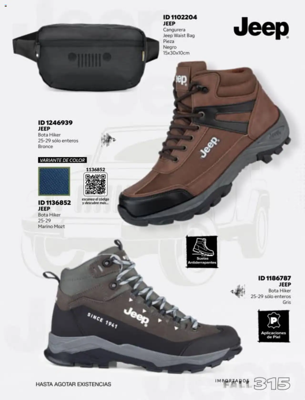 Nuevas ofertas de Price Shoes válidas en toda la República Mexicana desde el 18.08.2025. ¡Encuentra las mejores ofertas en Price Shoes - Catálogo Fall Importados! | Página: 315 | Productos: Cangurera
