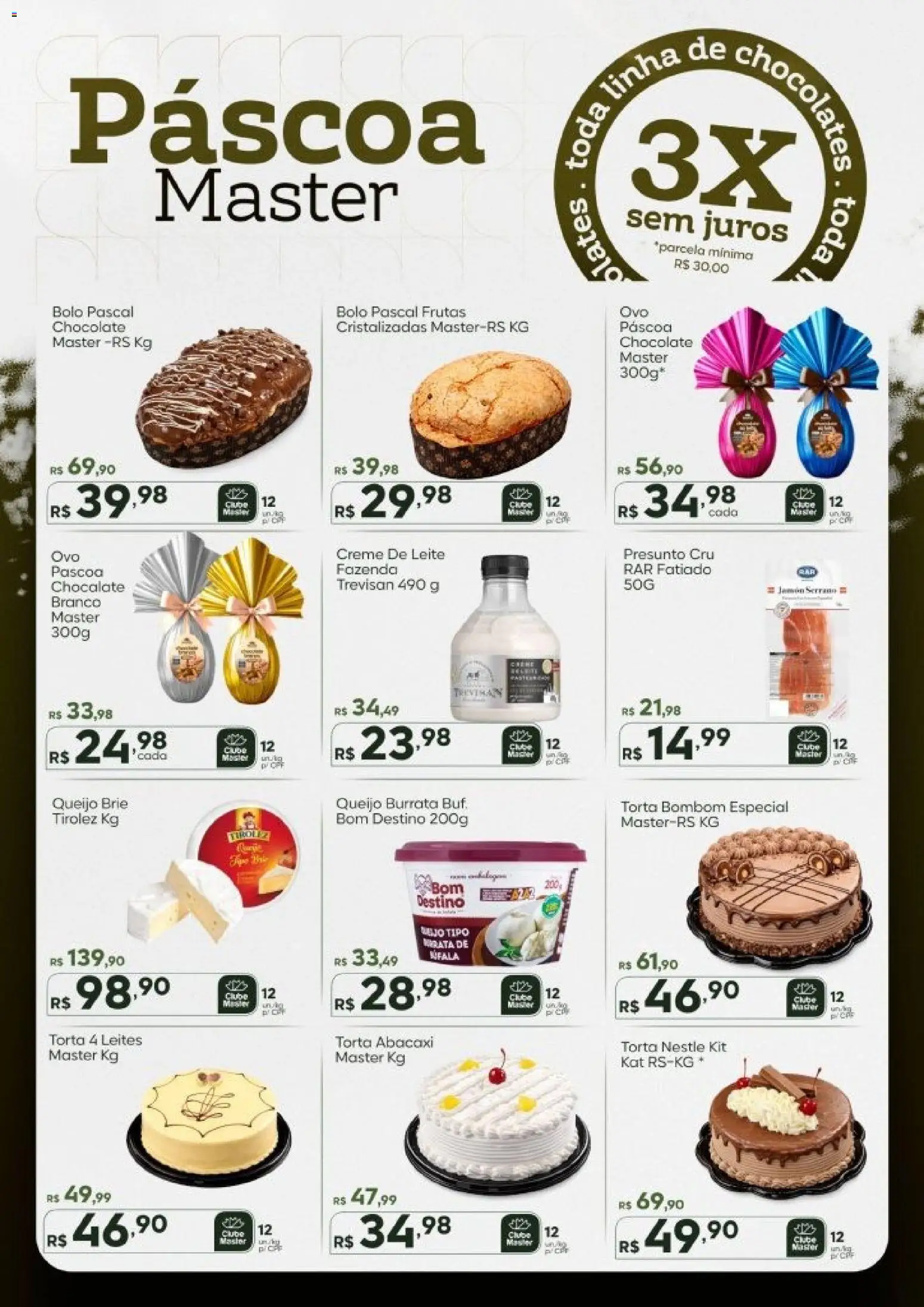 Master Folheto - válido de 02.03.2026 | Página: 6 | Produtos: Presunto cru, Abacaxi, Creme de leite, Bombom