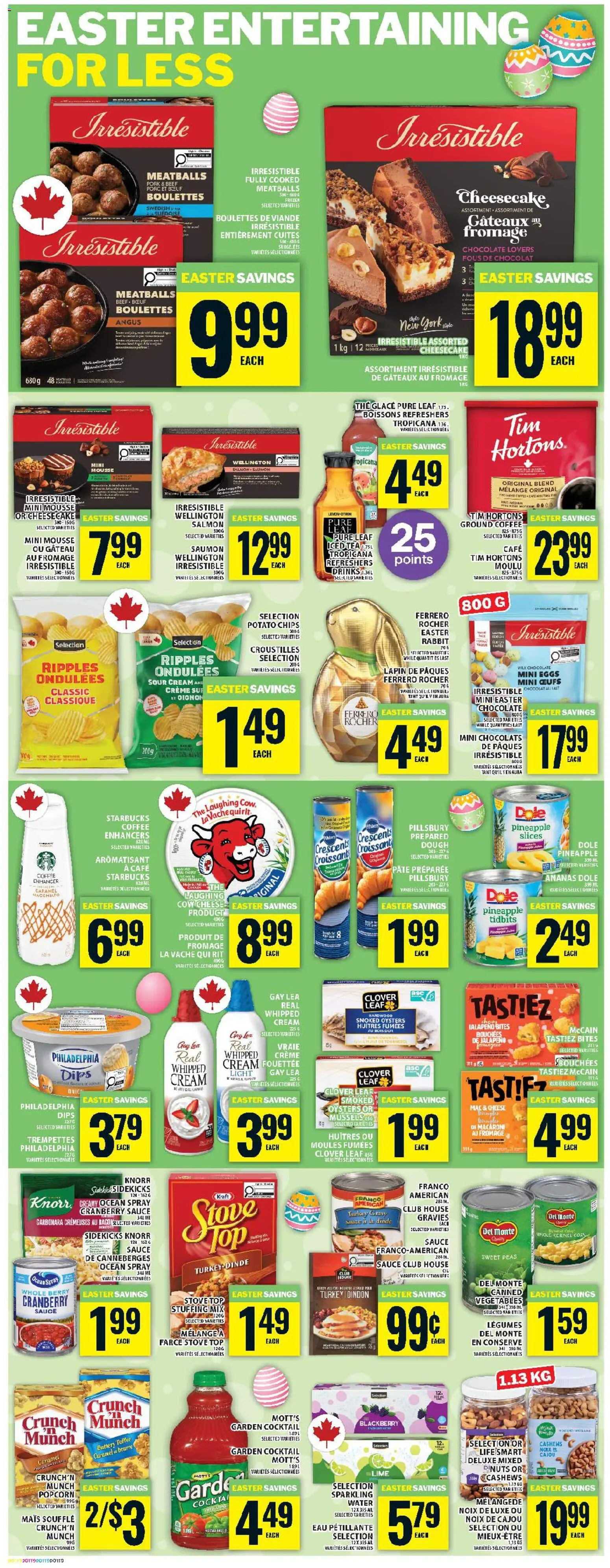 Food Basics flyer valid from 19.03.2026 | Page: 11 | Products: Tea, Sour cream, Coffee, Chocolate