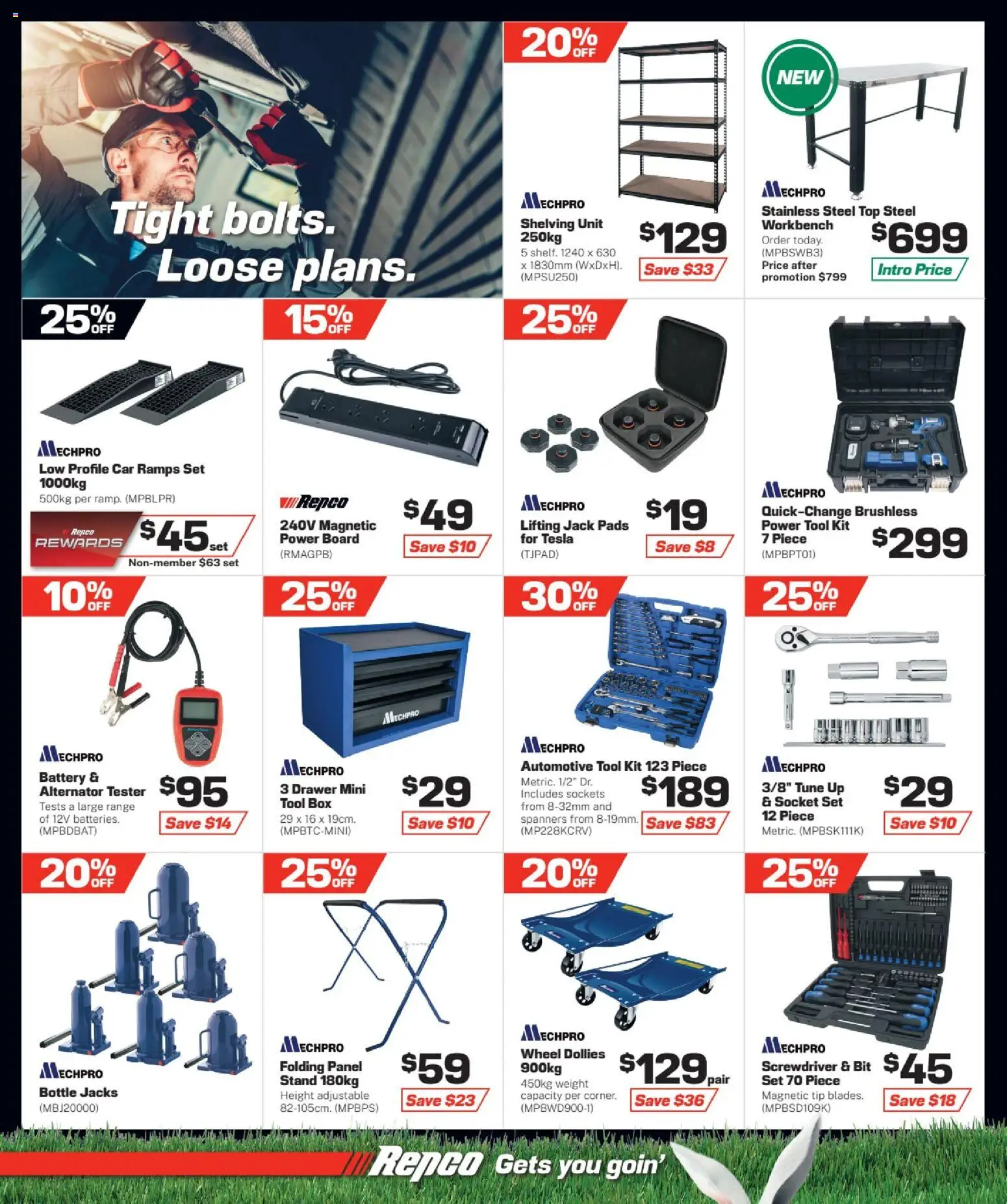 Repco catalogue - valid from 25.02.2026 | Page: 12 | Products: Socket, Battery, Drawer, Power board