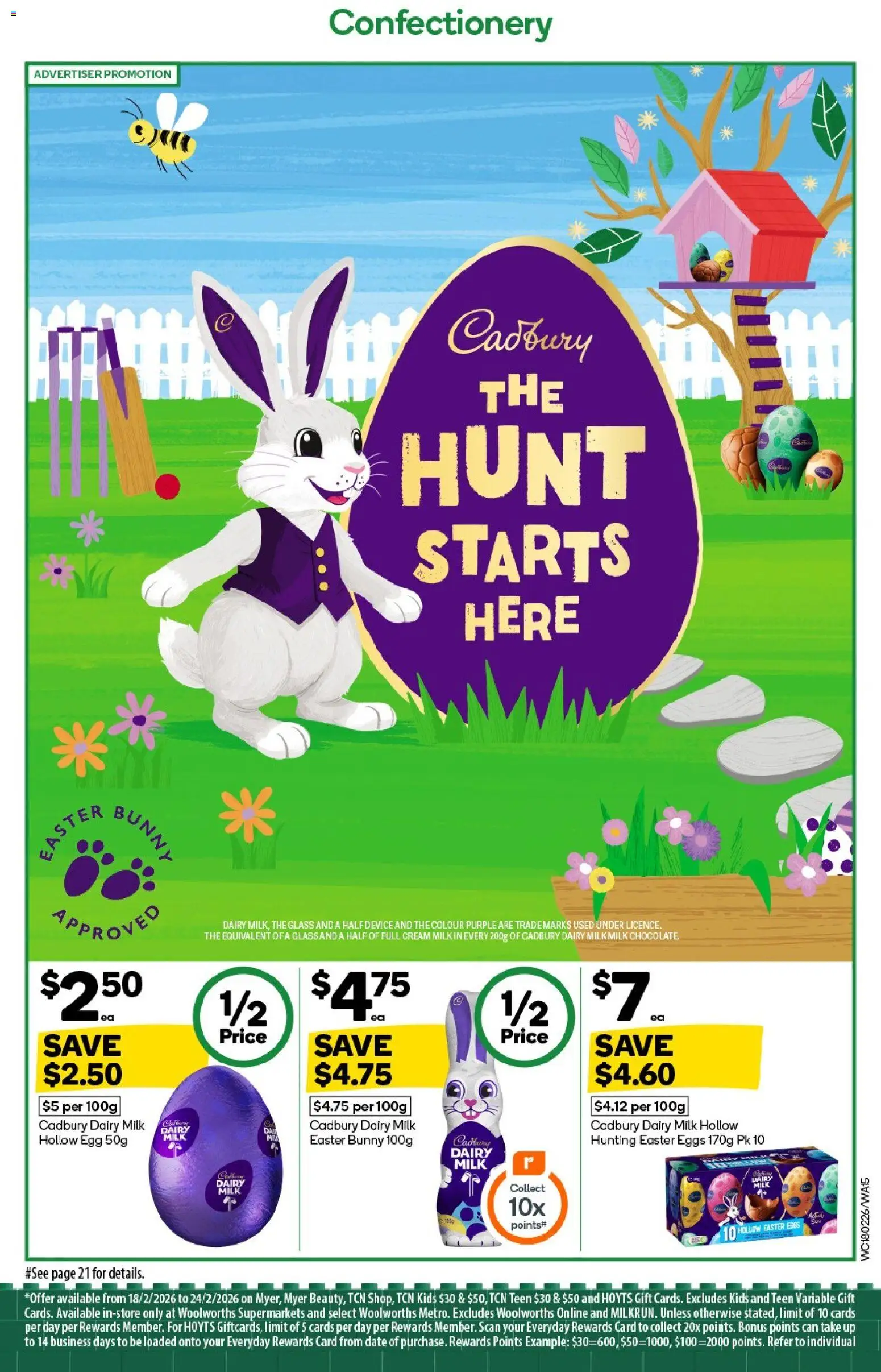 Woolworths catalogue - valid from 18.02.2026 | Page: 13 | Products: Milk, Eggs, Cream, Device