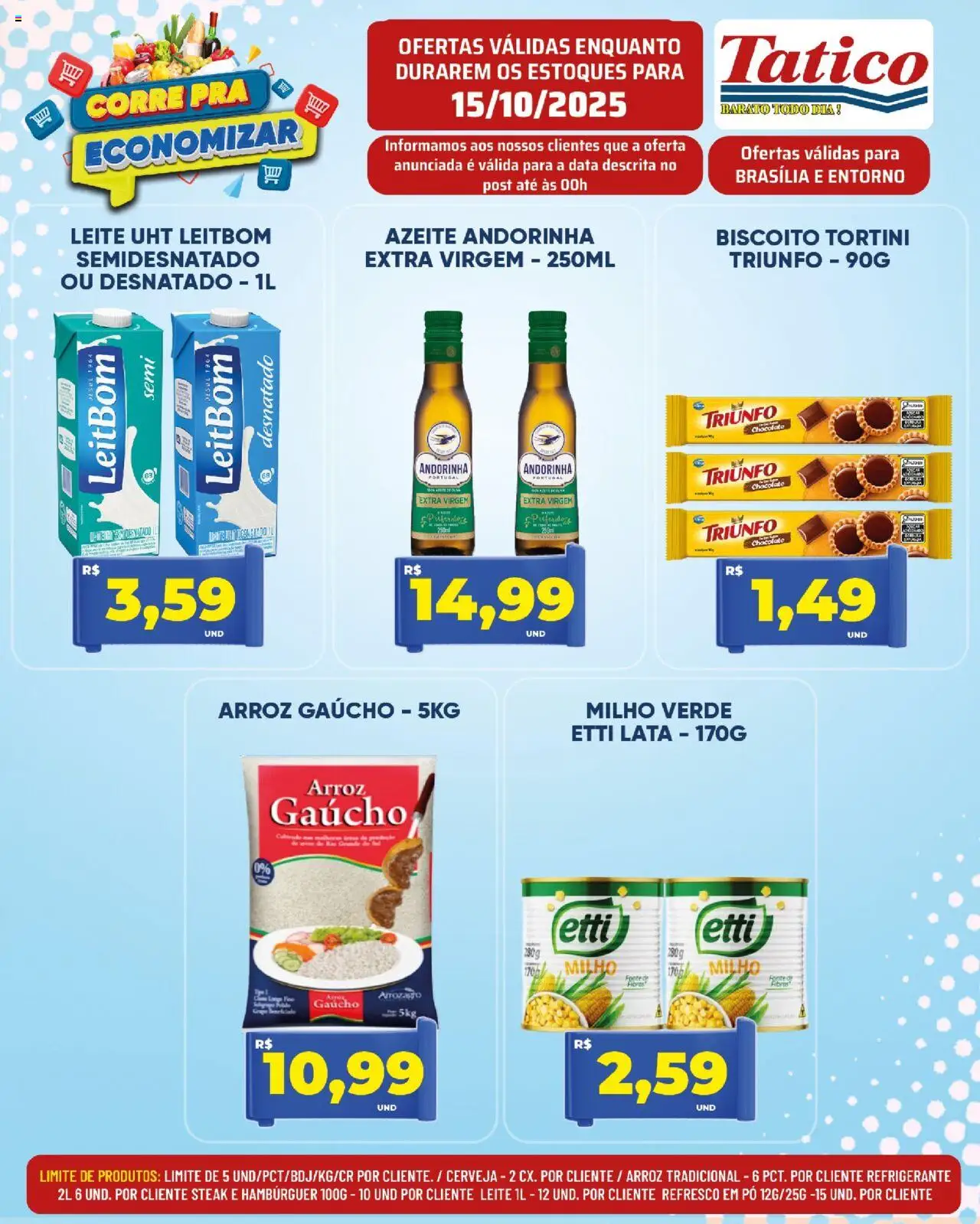 Tatico Folheto - válido de 15.10.2025 | Página: 3 | Produtos: Pó, Hambúrguer, Refrigerante, Potes