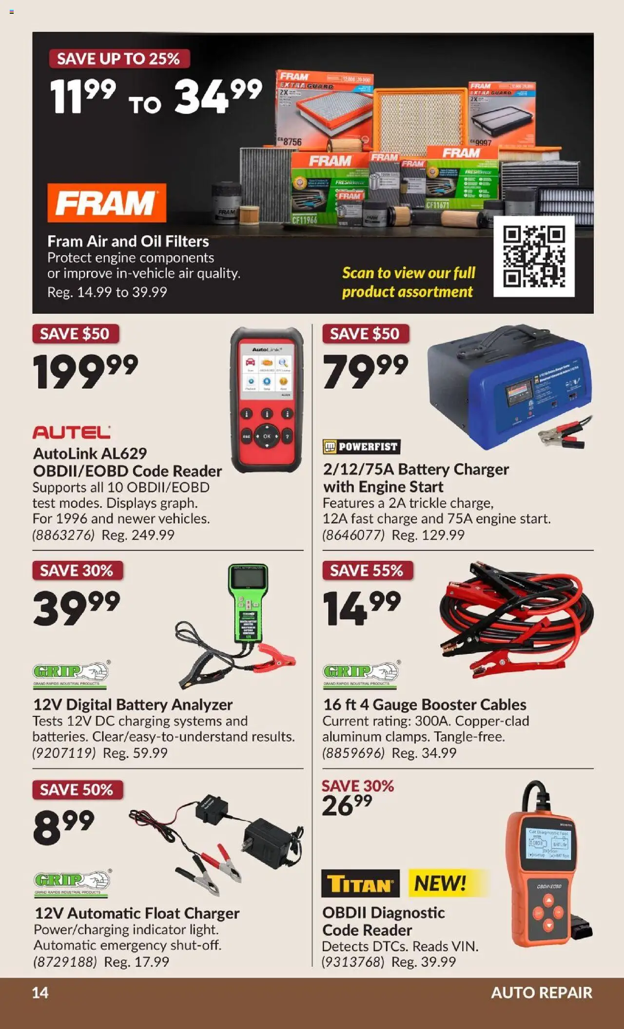 Princess Auto flyer valid from 23.09.2025 | Page: 20 | Products: Battery, Oil