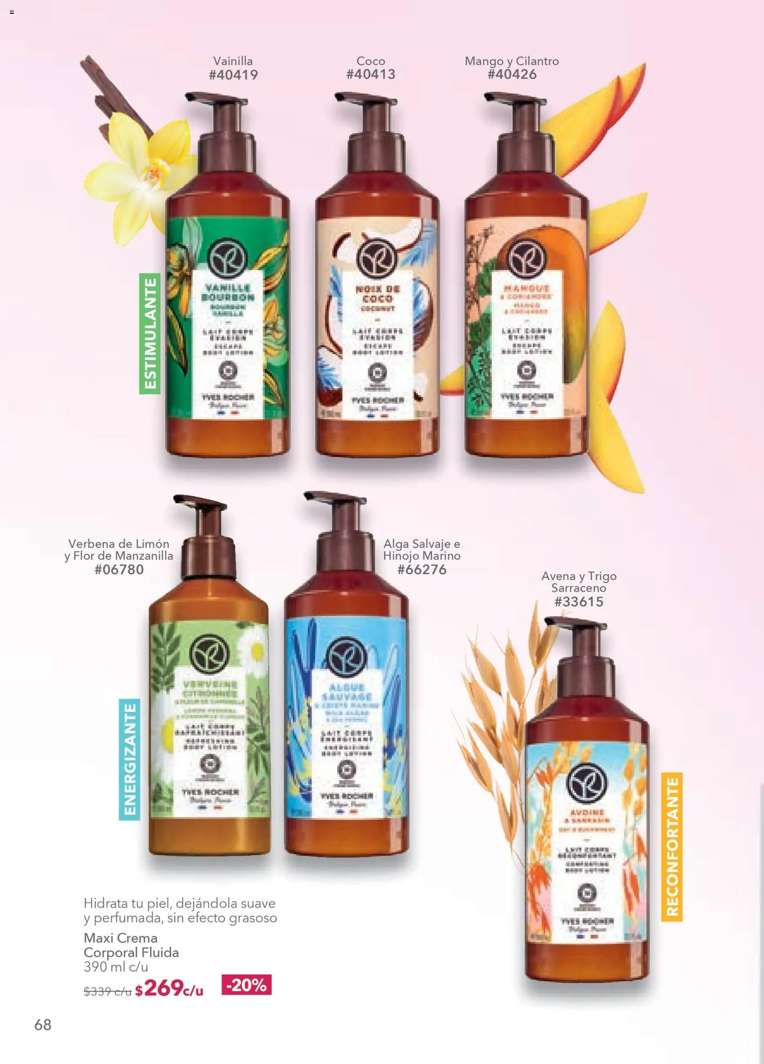 Nuevas ofertas de Yves Rocher válidas en toda la República Mexicana desde el 24.03.2026. ¡Encuentra las mejores ofertas en Yves Rocher campaña 5 2026! | Página: 70 | Productos: Avena, Crema, Mango, Crema corporal