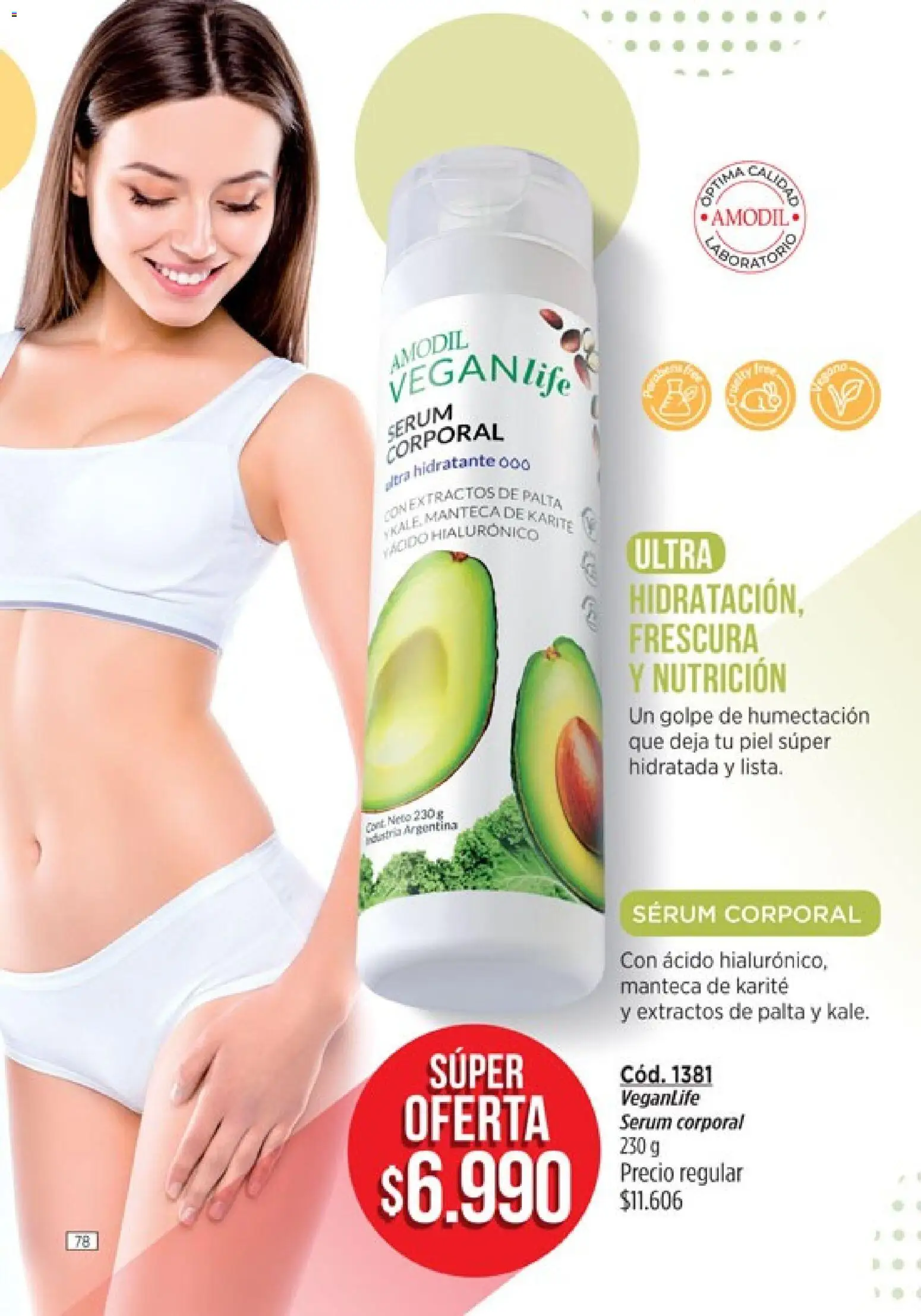 Catálogo Amodil Campaña 6 │ válido desde el 04.03.2026 | Página: 78 | Productos: Aros, Serum, Palta, Manteca