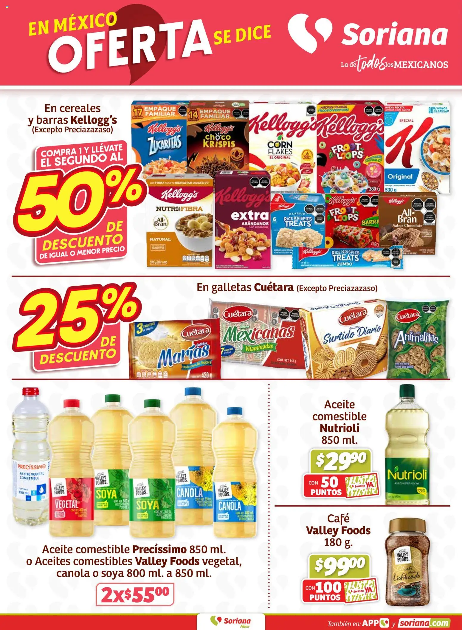 Nuevas ofertas de Soriana válidas en toda la República Mexicana desde el 19.02.2026. ¡Encuentra las mejores ofertas en Soriana - Fin de Semana Híper: Tamaulipas (excepto Cd. Victoria y Tampico)! | Página: 4 | Productos: Avena, Cereales, Galletas, Barra